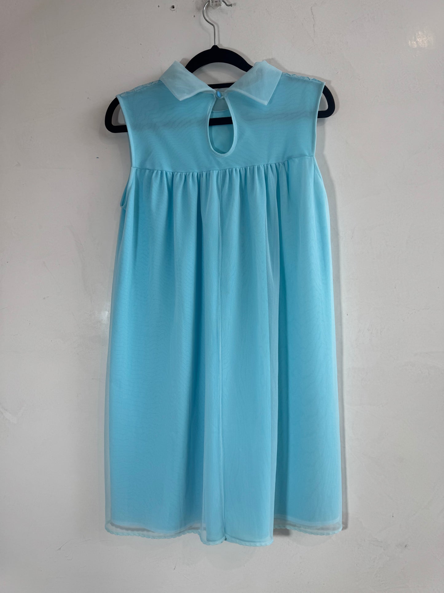 Vintage 50s baby blue mini dressing gown
