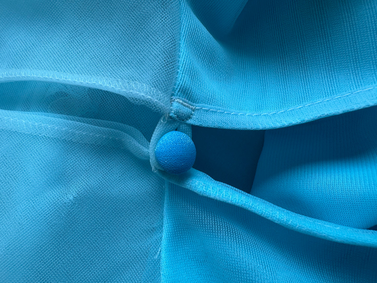 Vintage 50s baby blue mini dressing gown