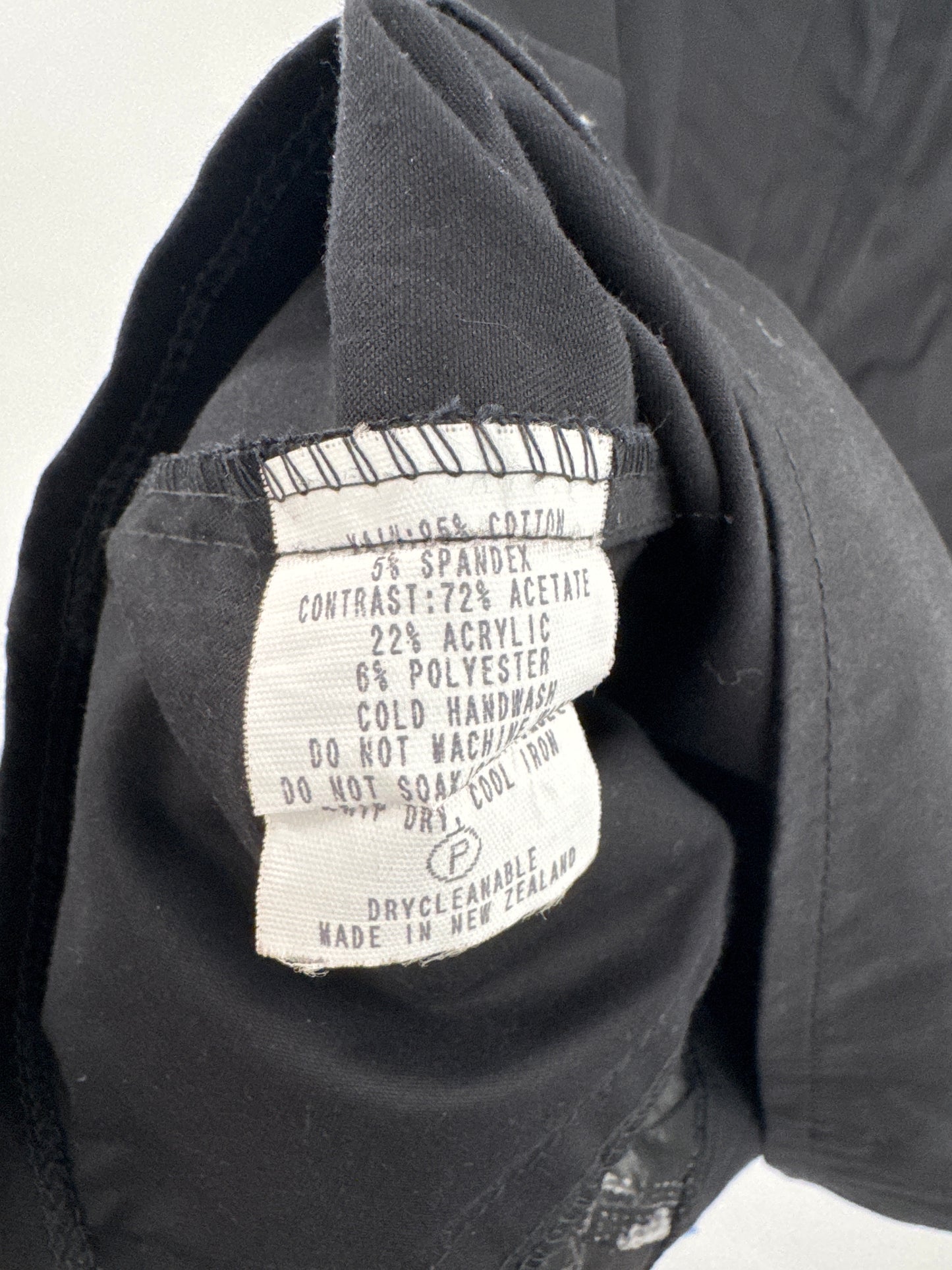 Red Head Black Embroidered skirt - Size 12