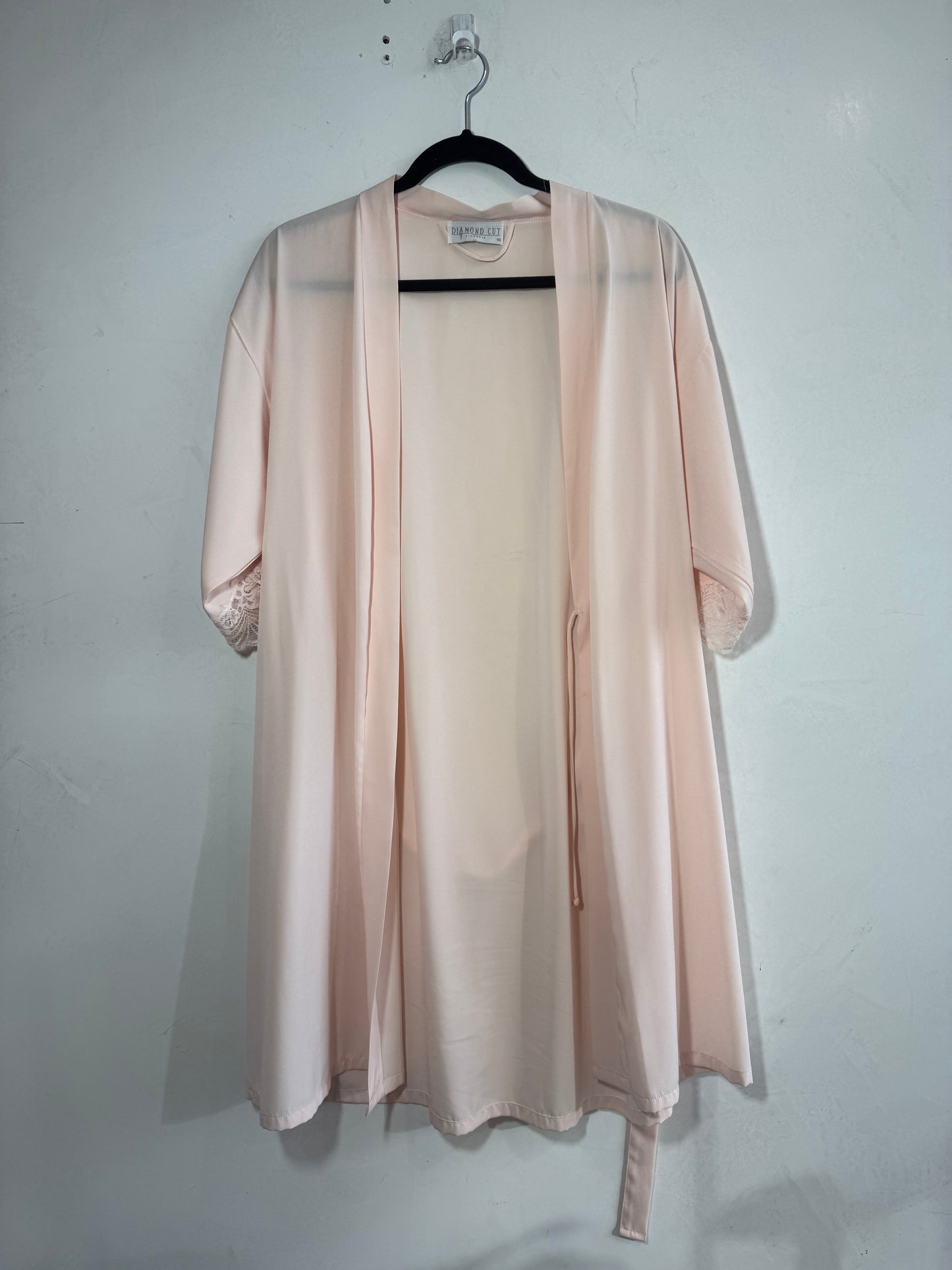 Vintage Diamond Cut Peach Robe