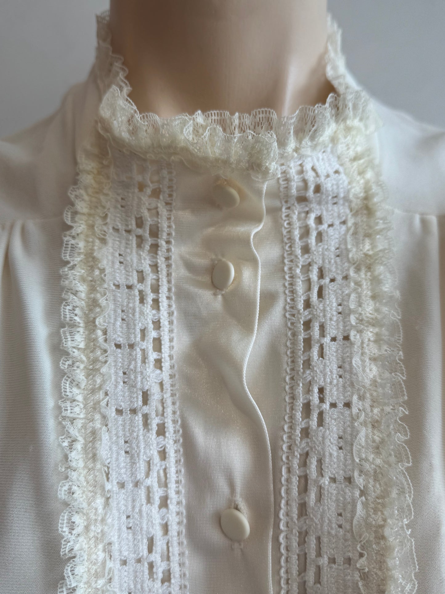 Vintage Diamond Cut beige bed Shirtdress