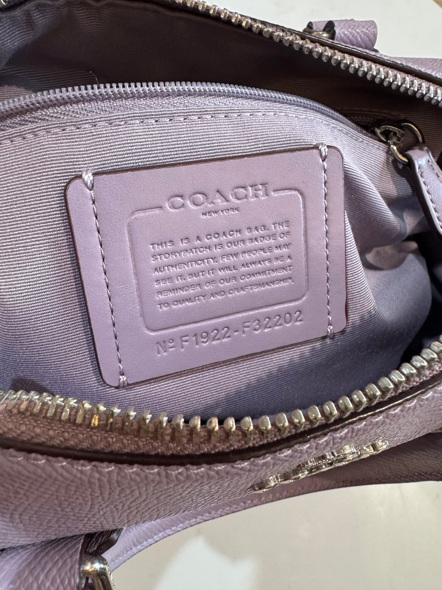 COACH Rowan Satchel Bag in Lilac