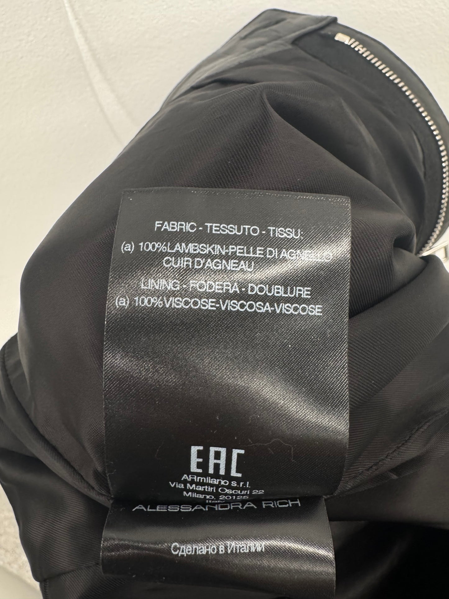 Alessandra Rich Leather Skirt Sz 42