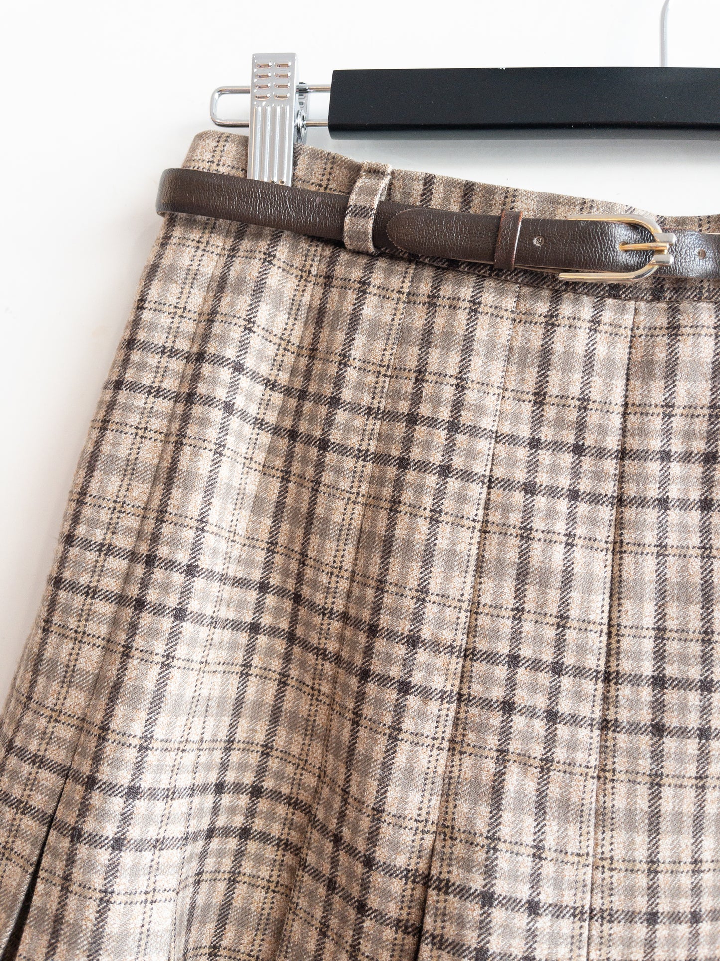FLETCHER JONES Vintage Pleated Mini Skirt Size S