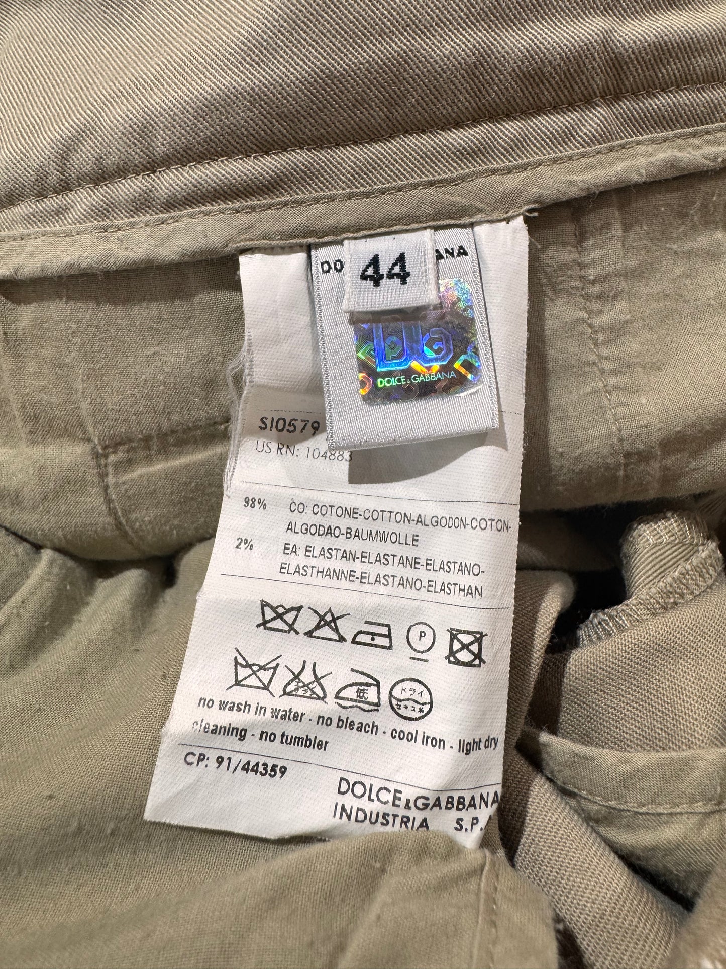 Dolce & Gabbana D&G Beige Chino Skirt - size M/L