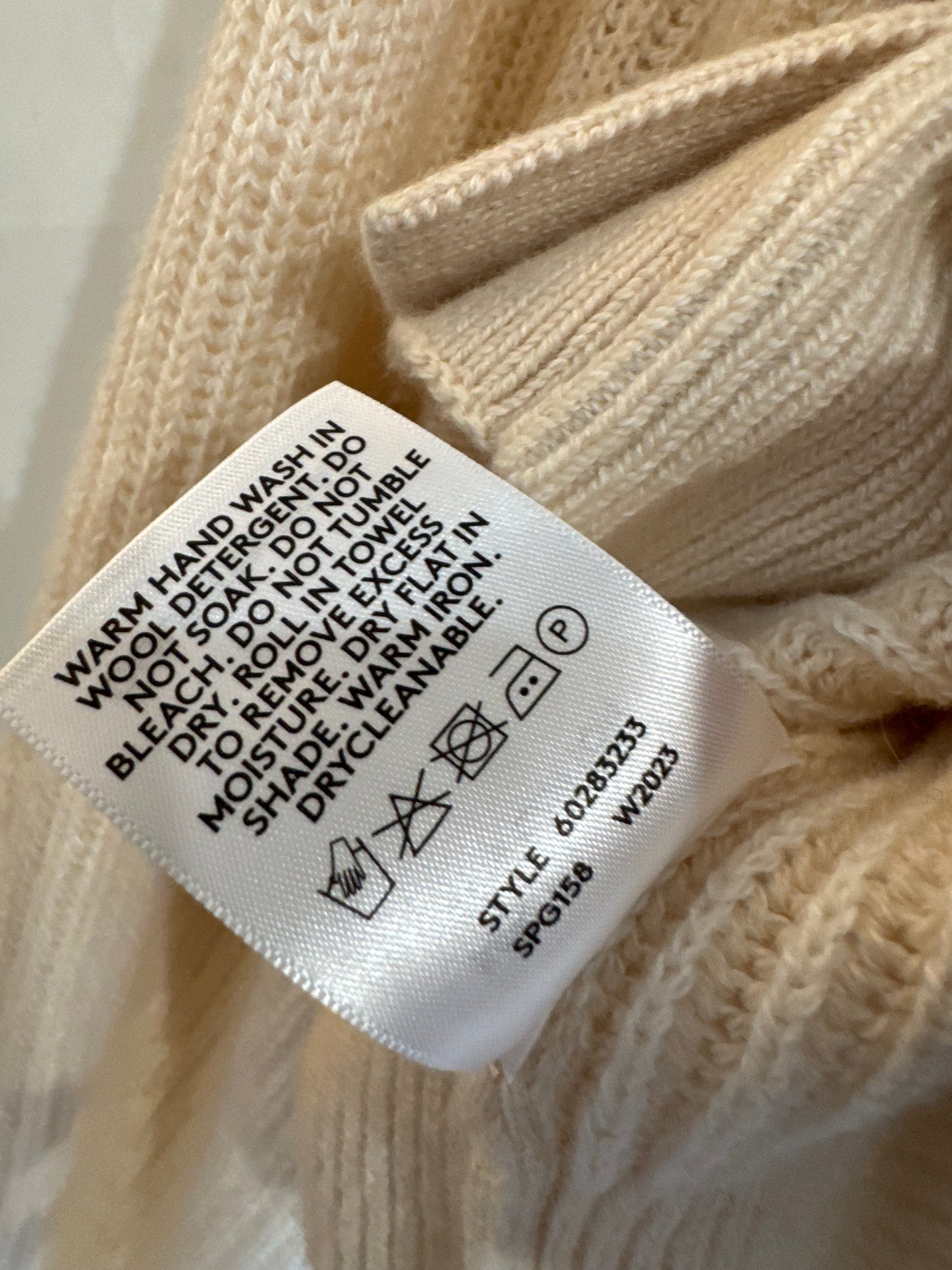 COUNTRY ROAD Cream Cashmere Blend Cardigan Size XS