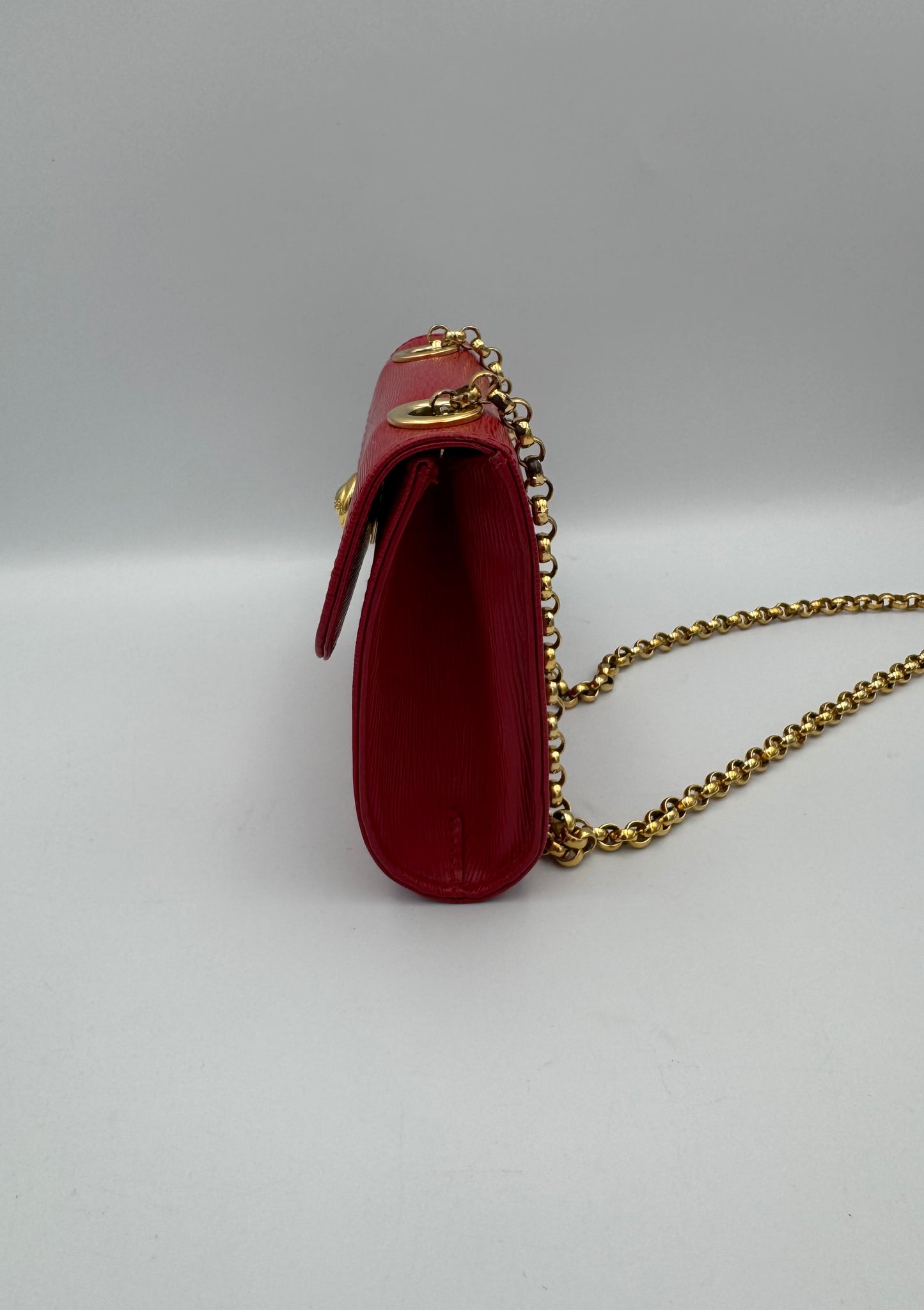 Chloe Chain Calf Skin Leather Mini Bag