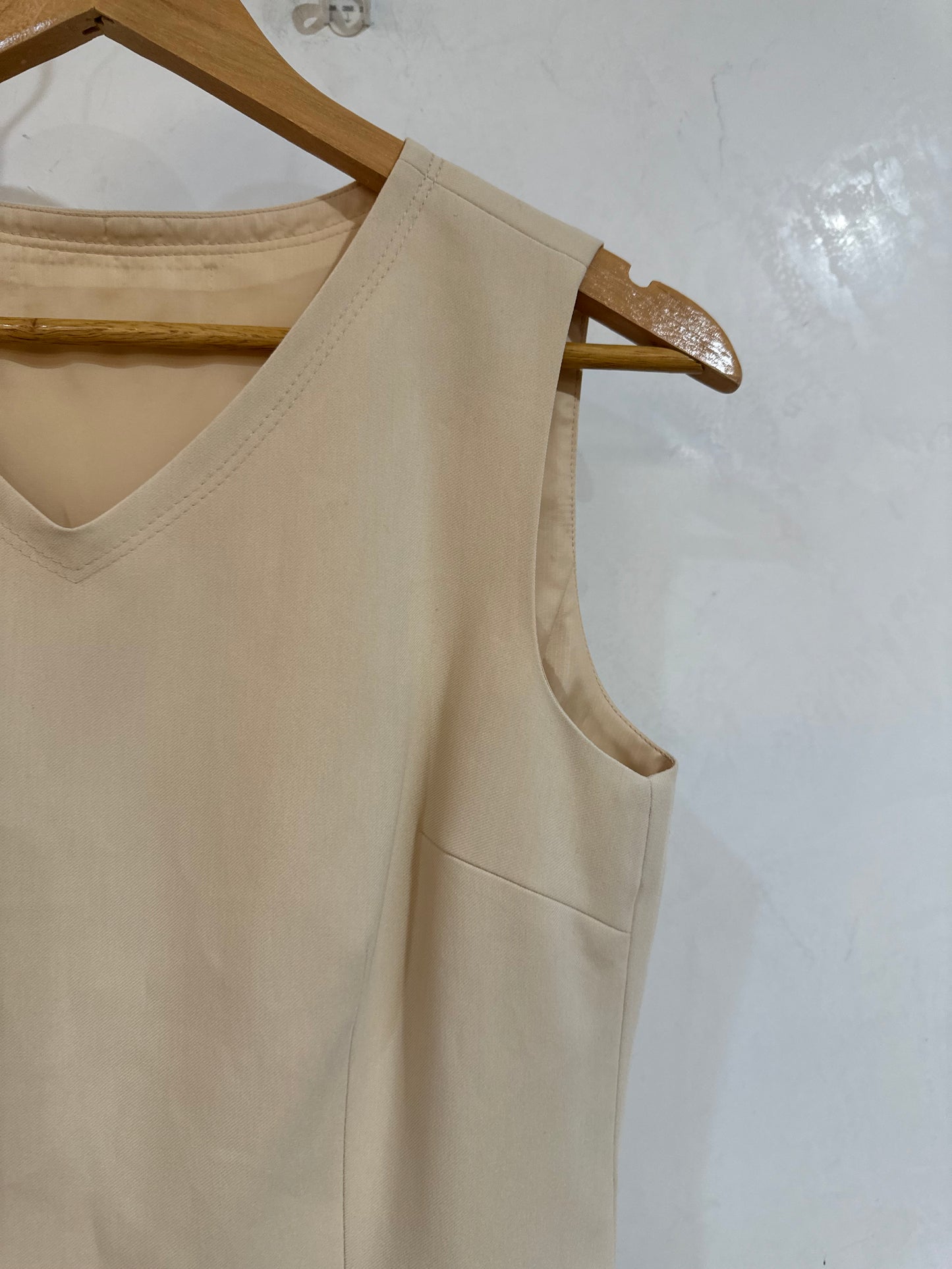 Vintage Beige Vest Top S