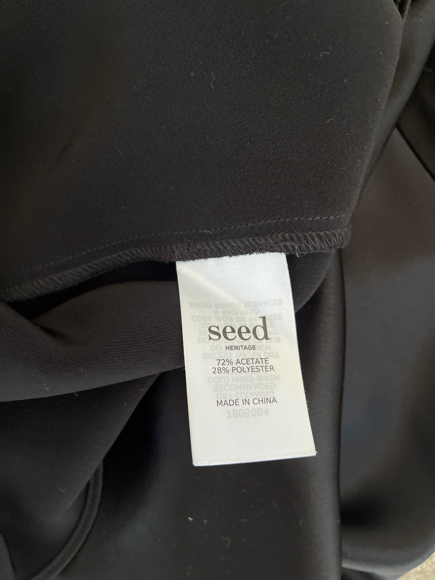 DECJUBA Black Satin Maxi Skirt Size 10