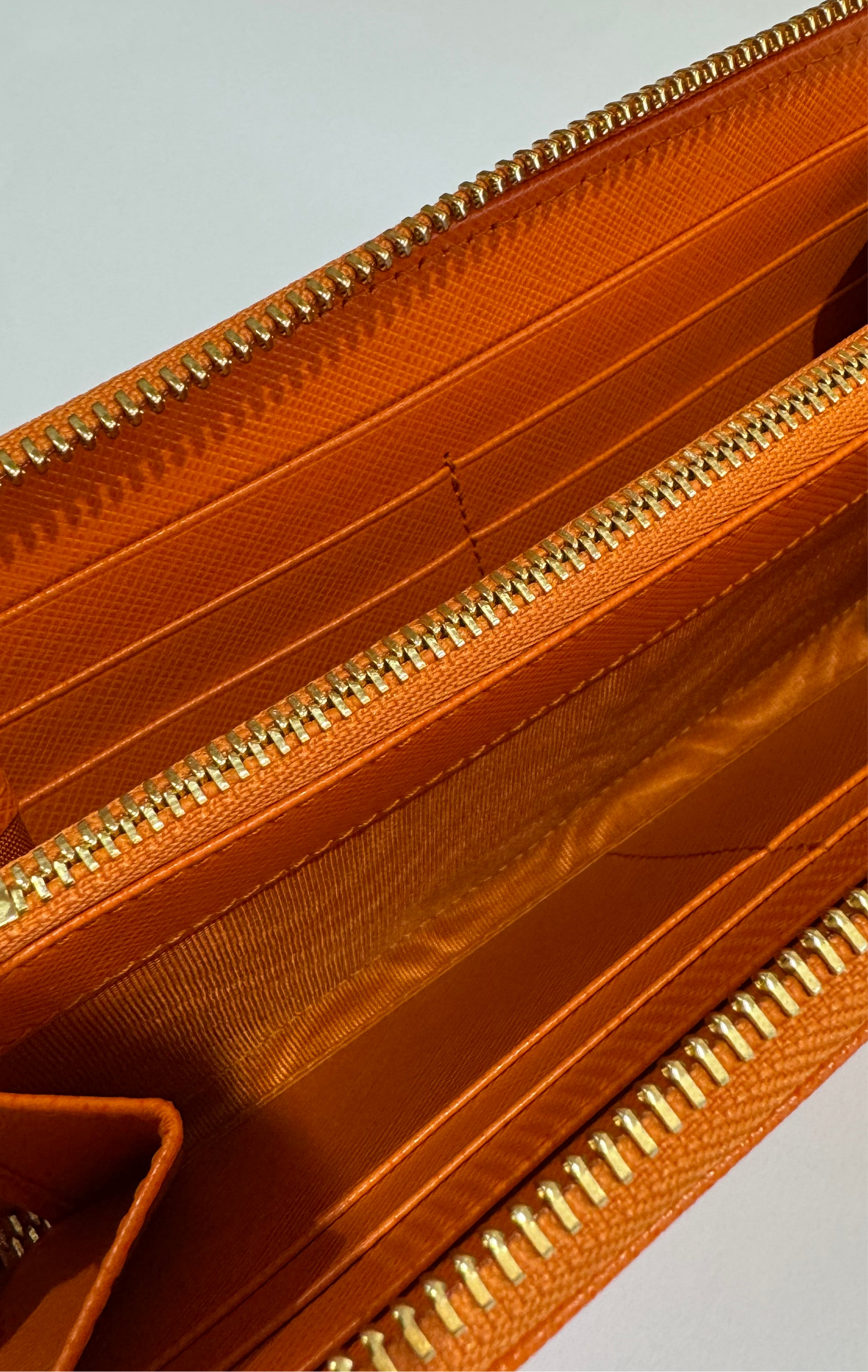Salvatore Leather Orange Wallet