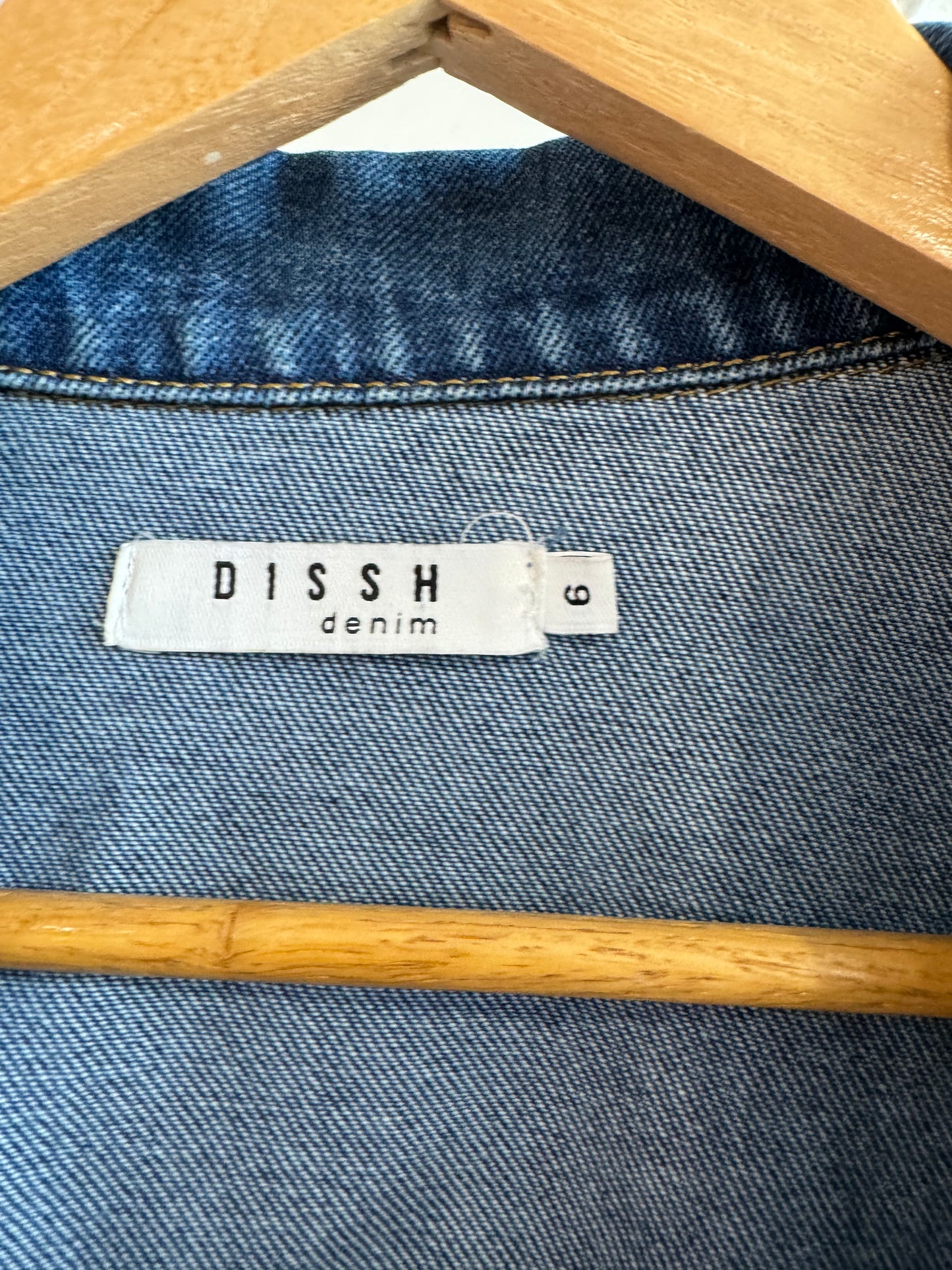 DISSH Oversized Denim Jacket Size 6