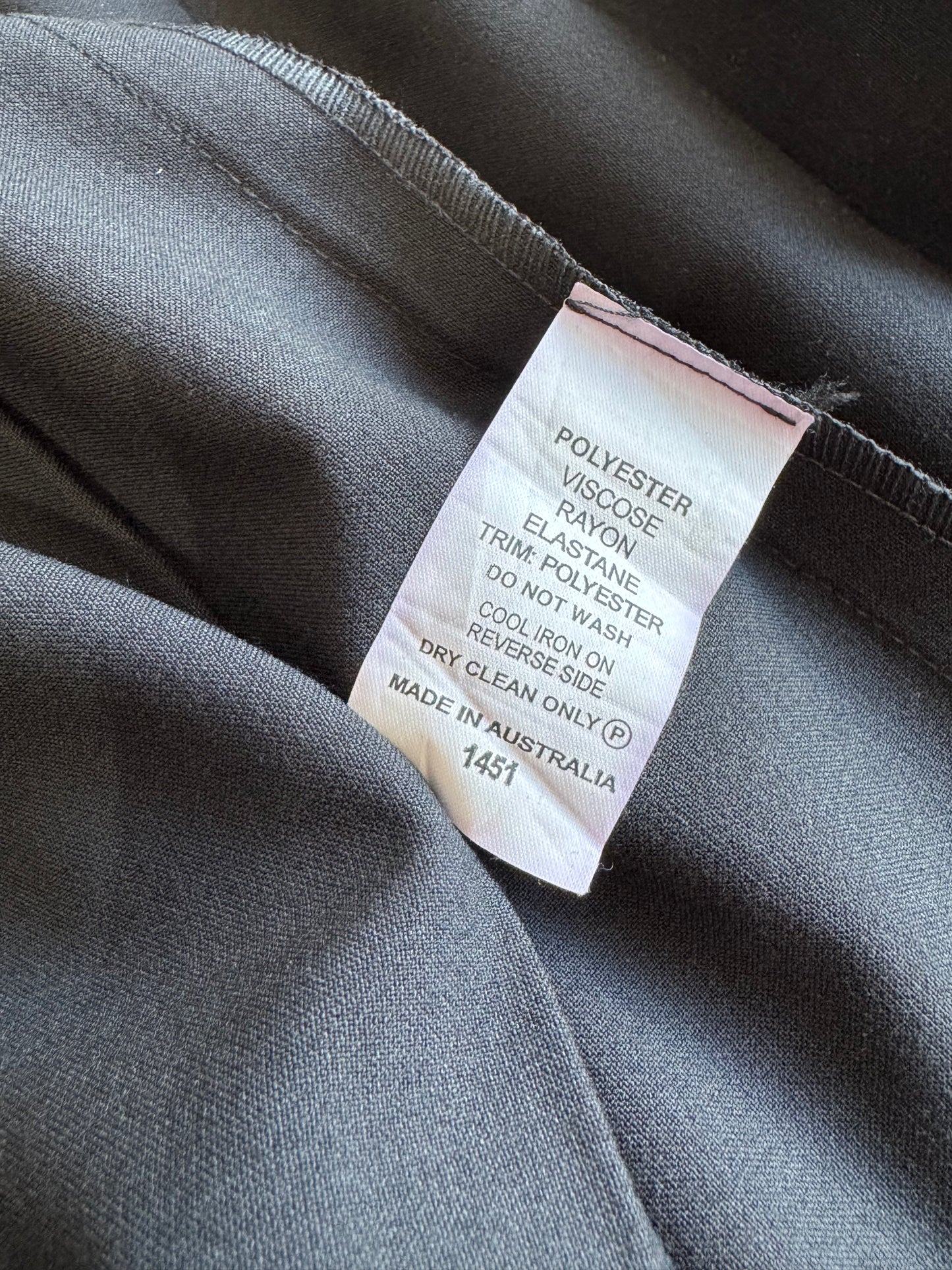 Portmans Black pleated Wrap Skirt - size 10