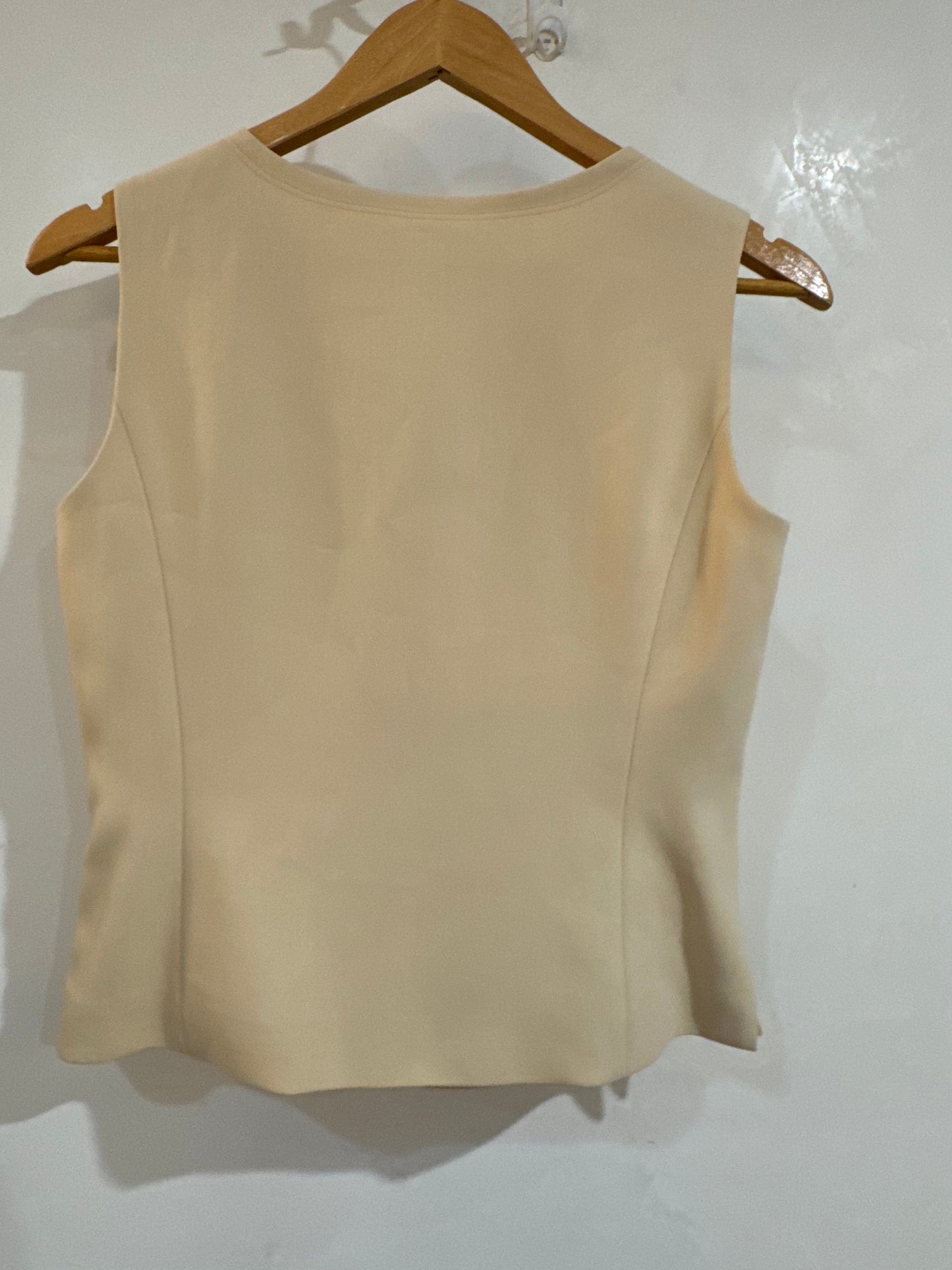 Vintage Beige Vest Top S