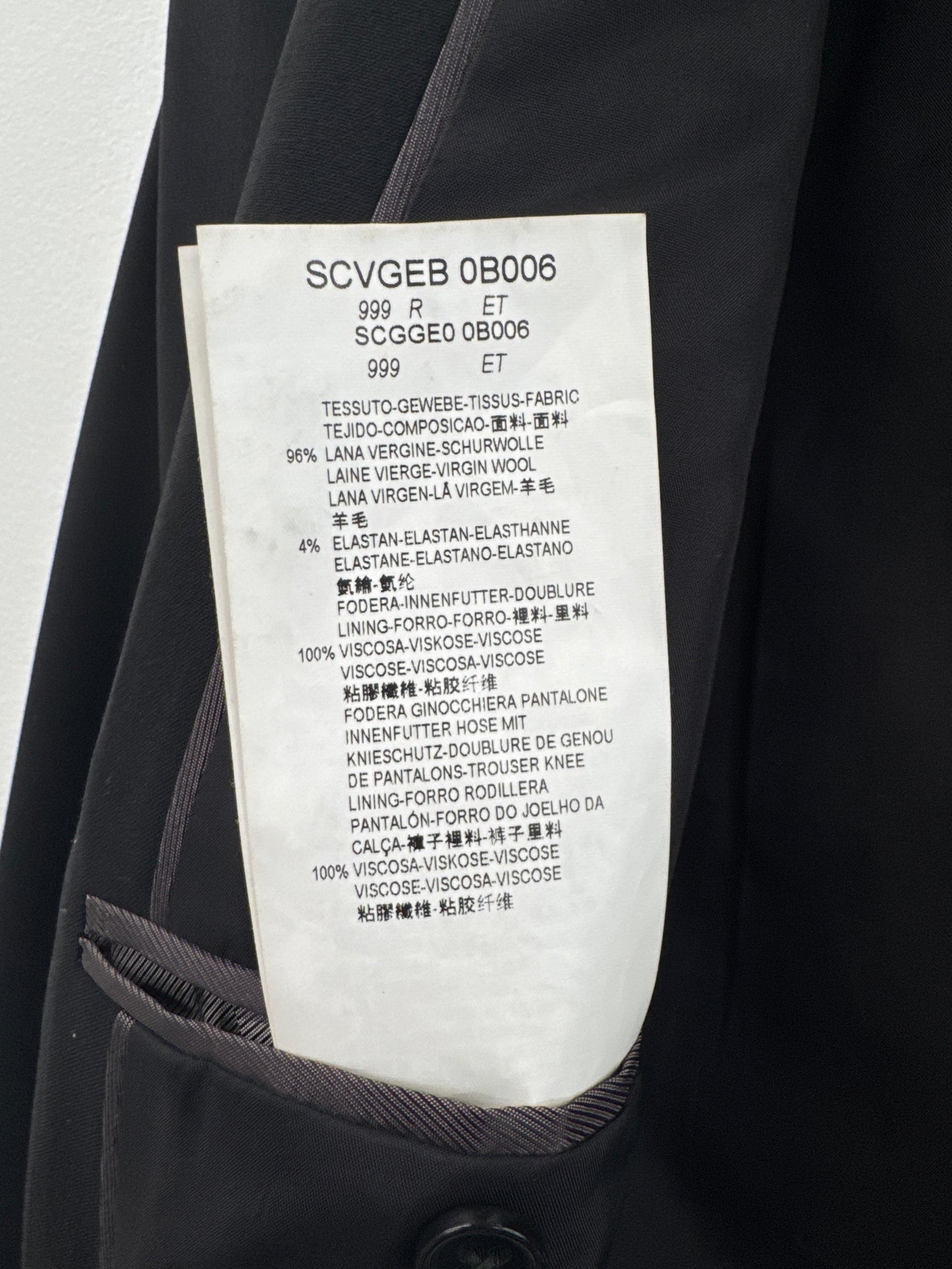 Armani Black Wool Blazer - Size L