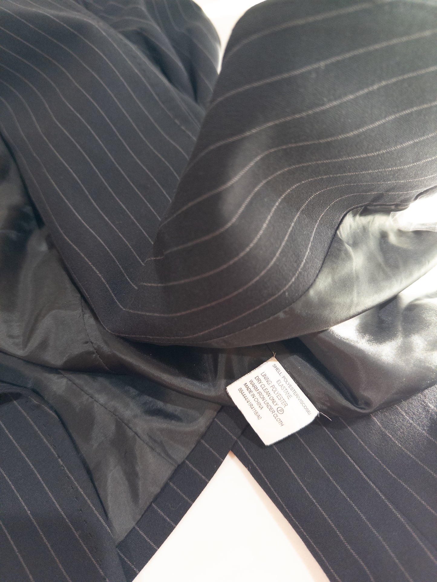 BASQUE Navy Striped Jacket Size 8