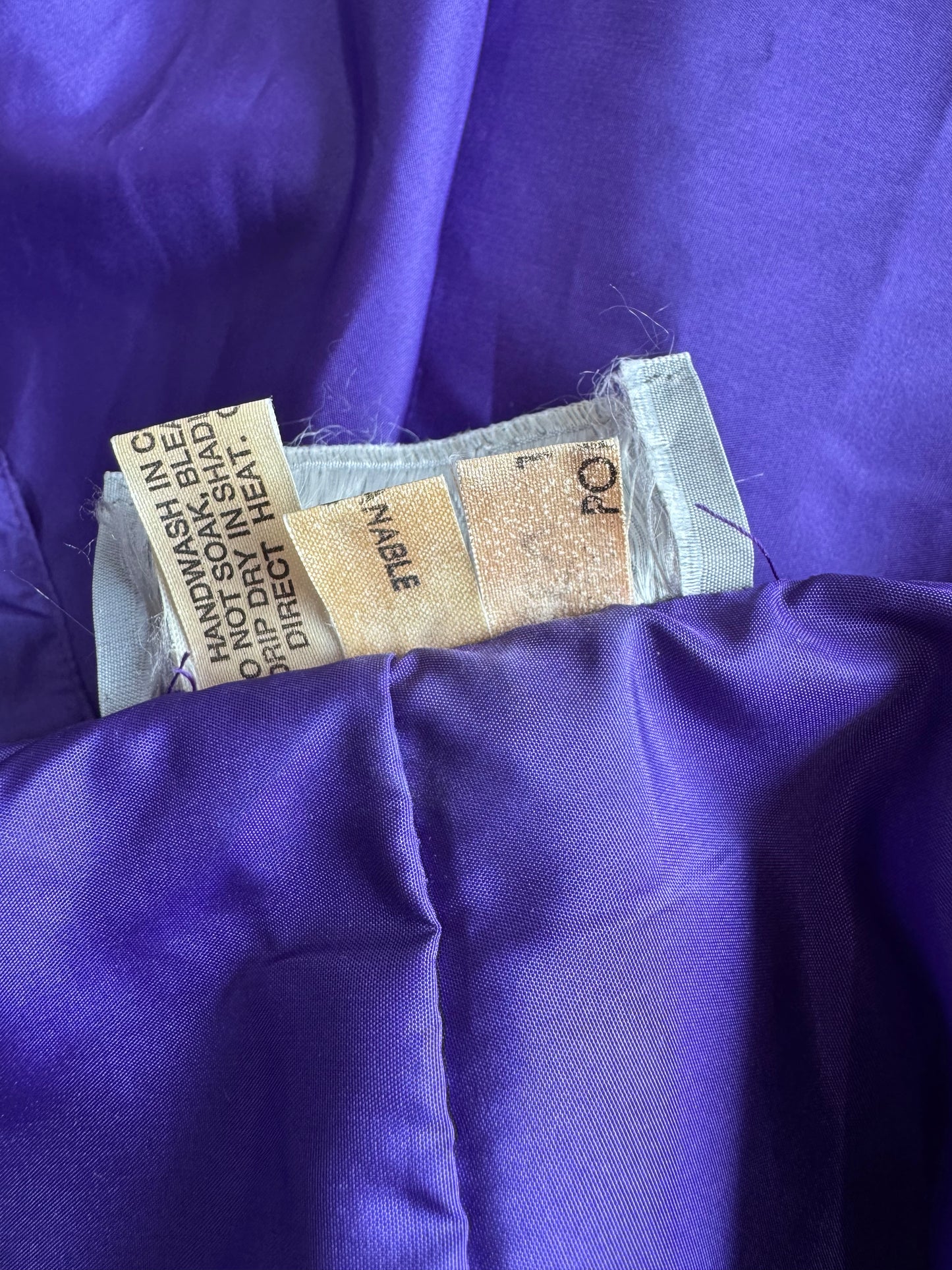 Vintage Anthea Crawford purple skirt