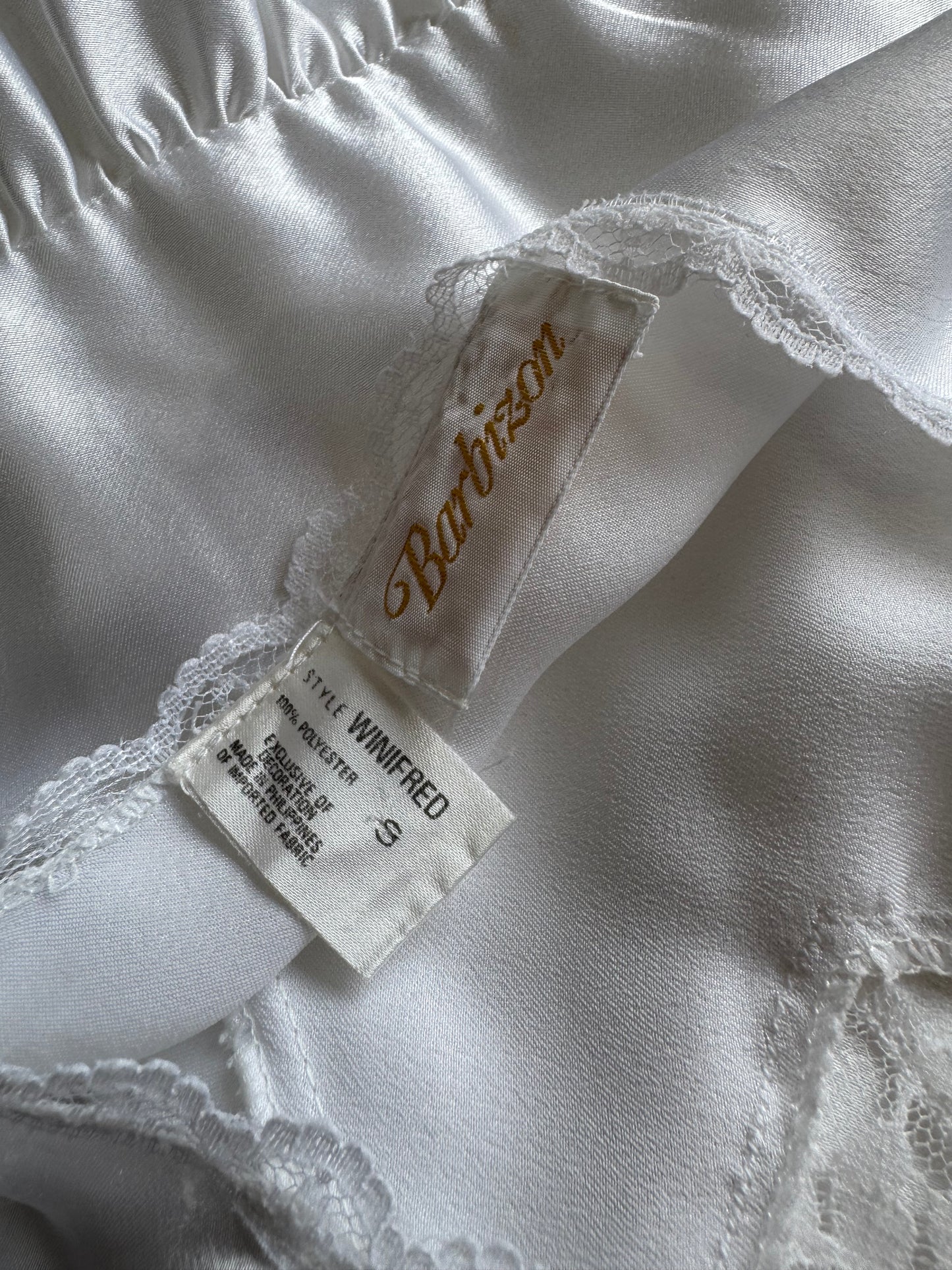 Vintage Barbizon white maxi robe - size S