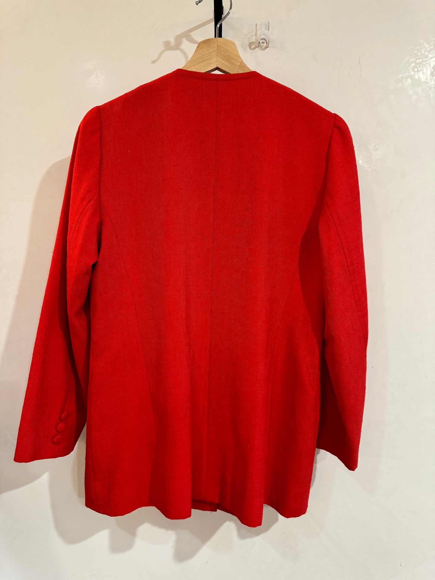 Vintage Red Custom Button Down Jacket S/M