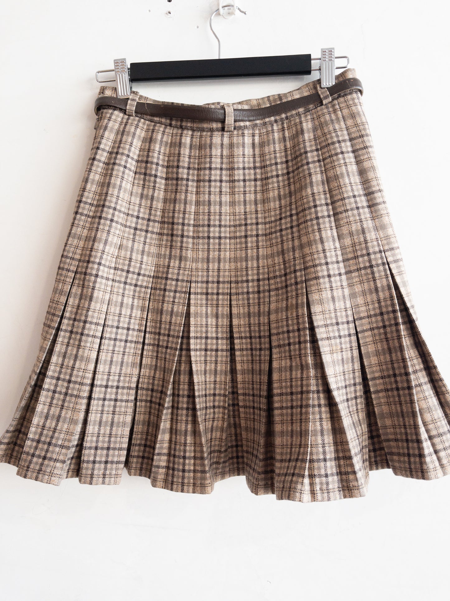 FLETCHER JONES Vintage Pleated Mini Skirt Size S
