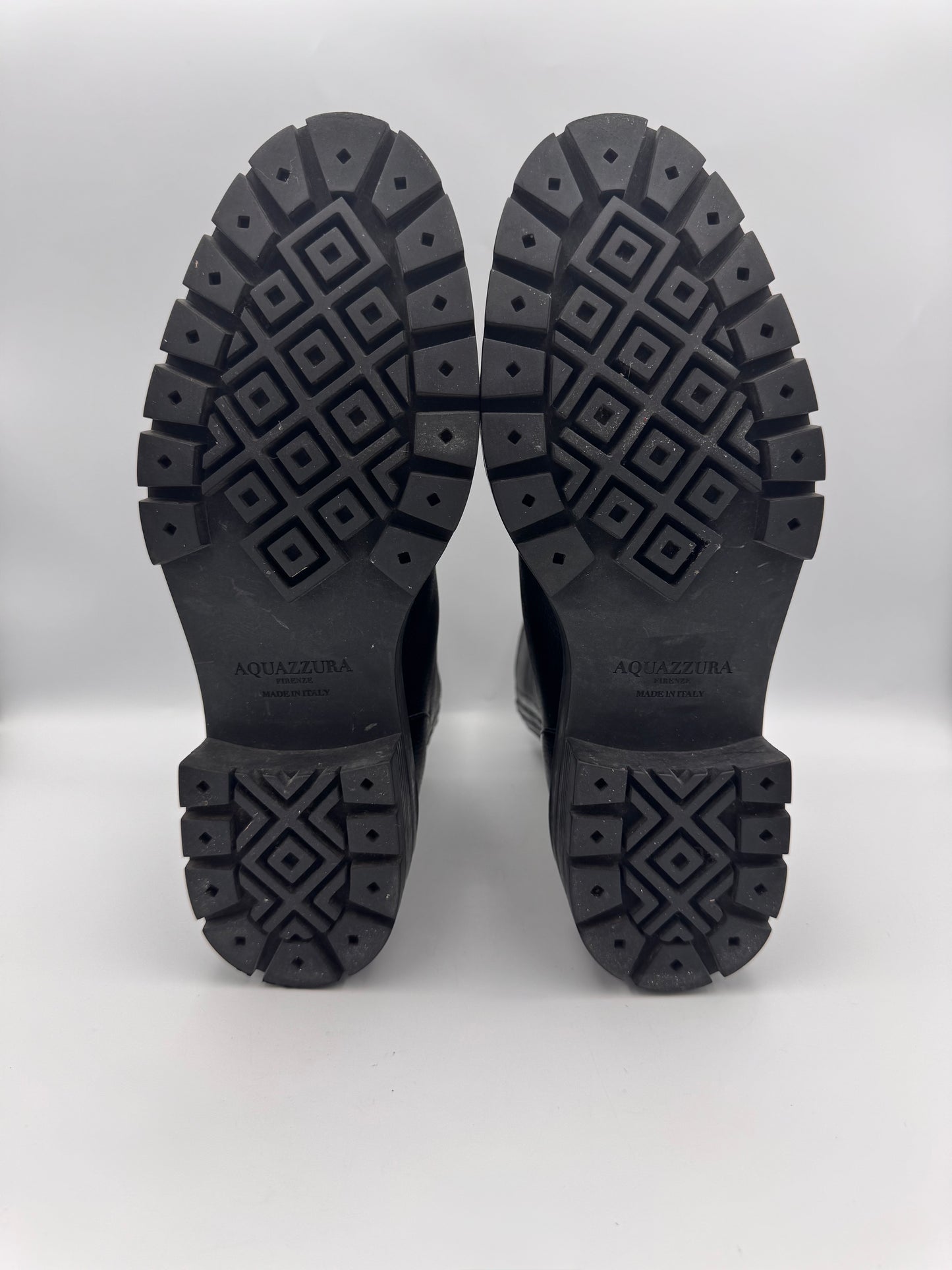 AQUAZZURA Black Chunky Boots Size 38