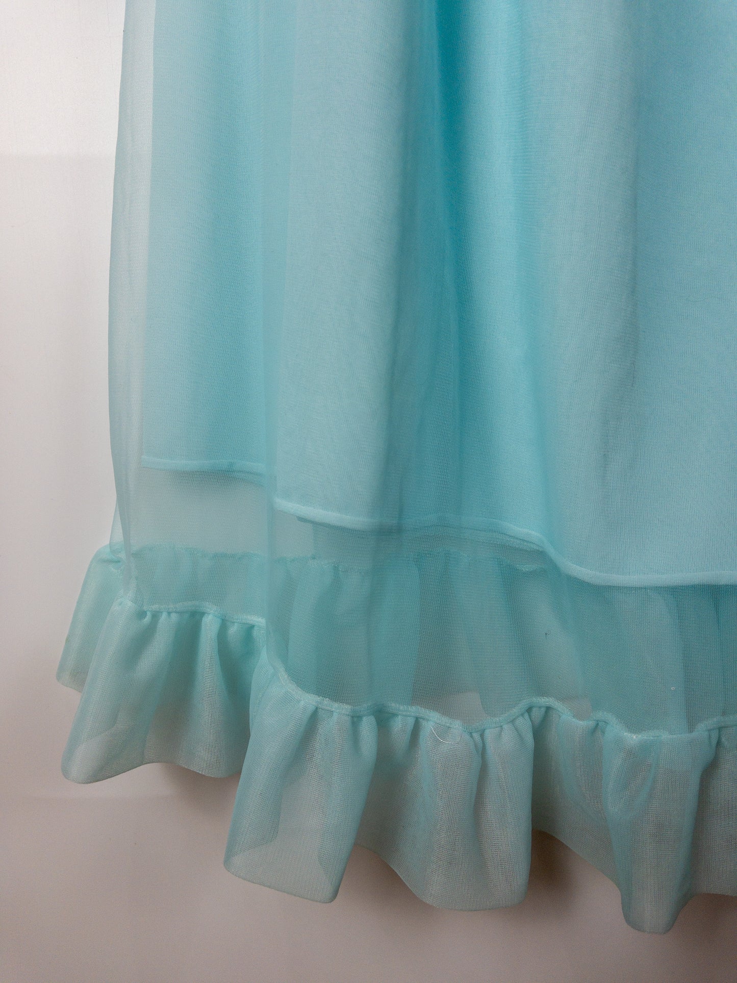 Sweet Vintage Baby Blue Sleeveless Night Dress XS