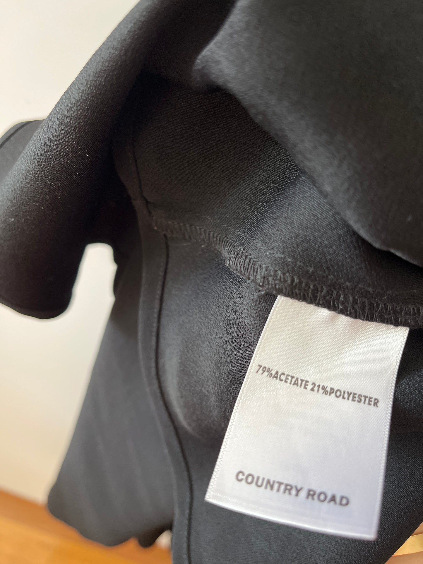 COUNTRY ROAD Black Sleeveless A-Line Maxi Wrap Dress Size 6