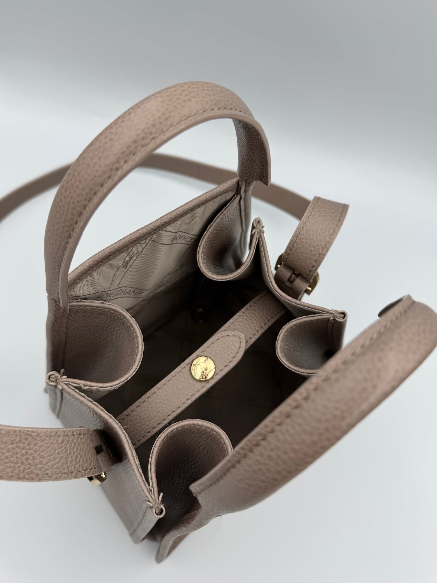 LONGCHAMP Le Foulonné S Handbag Turtledove - Leather