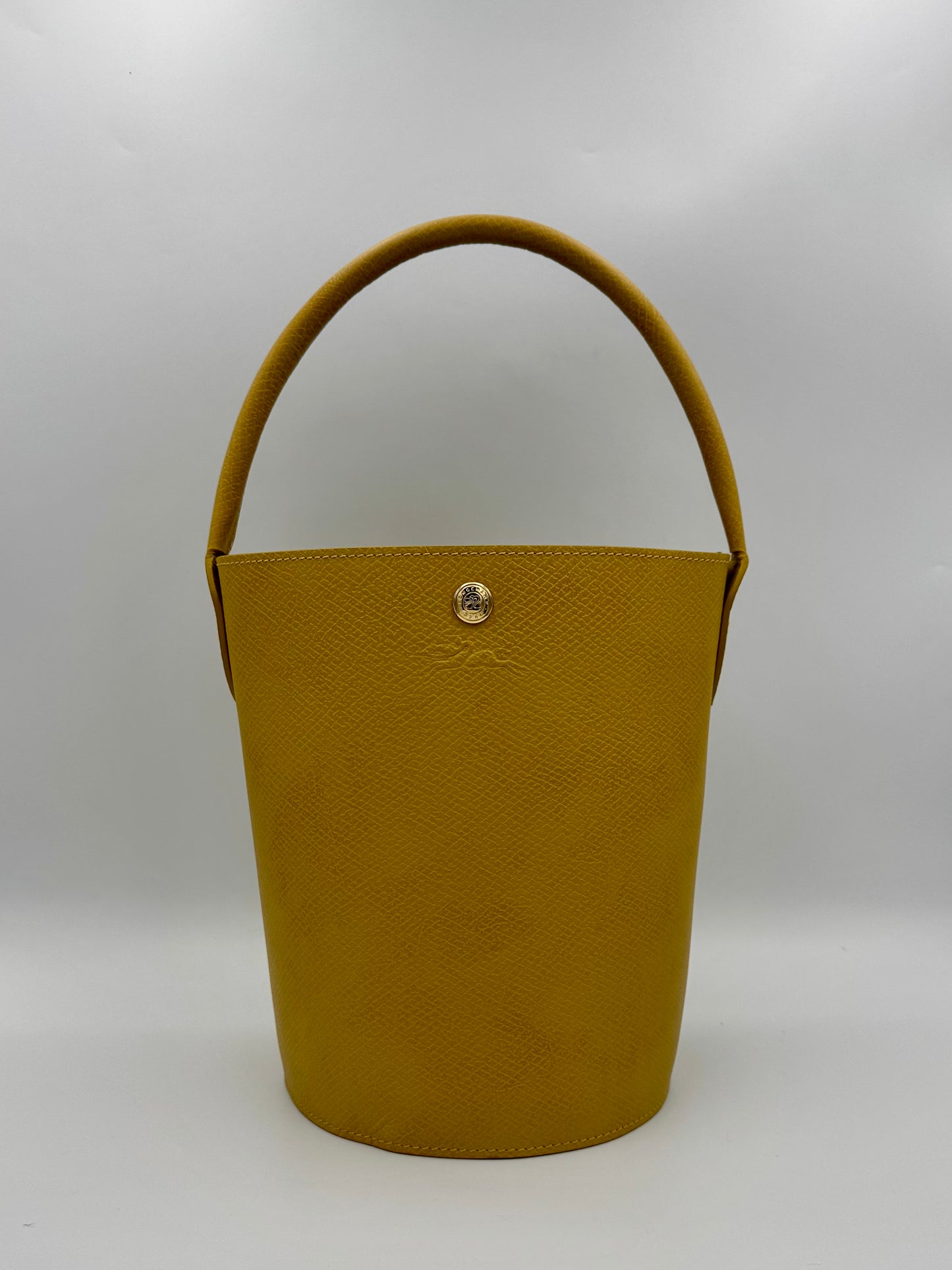 LONGCHAMP EPURE YELLOW BUCKET BAG