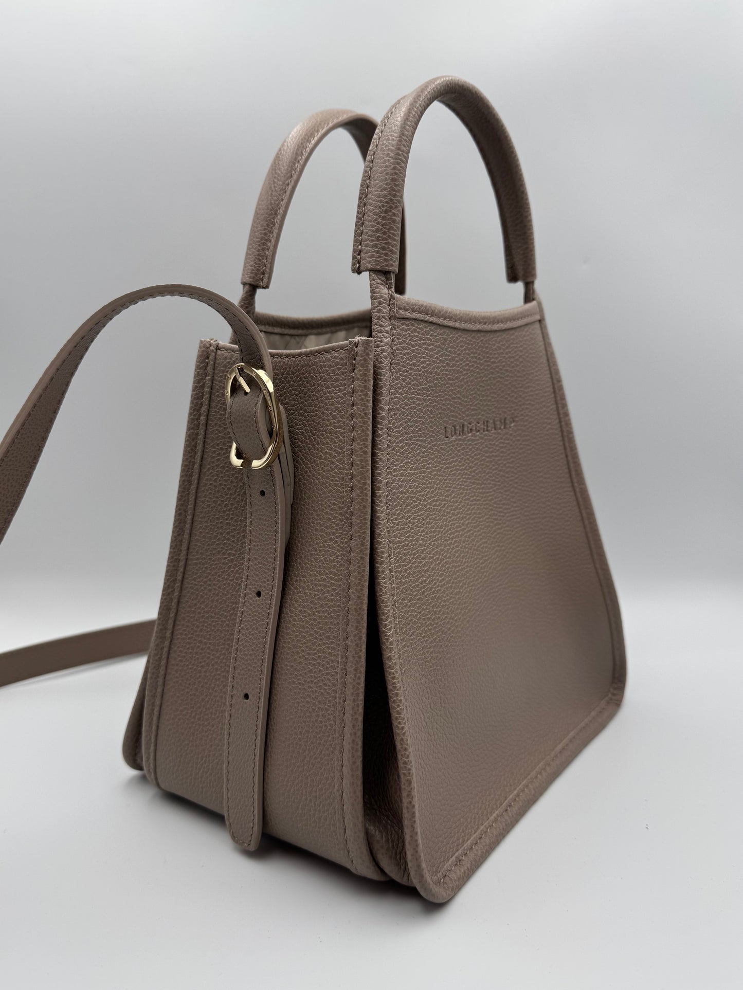 LONGCHAMP Le Foulonné S Handbag Turtledove - Leather