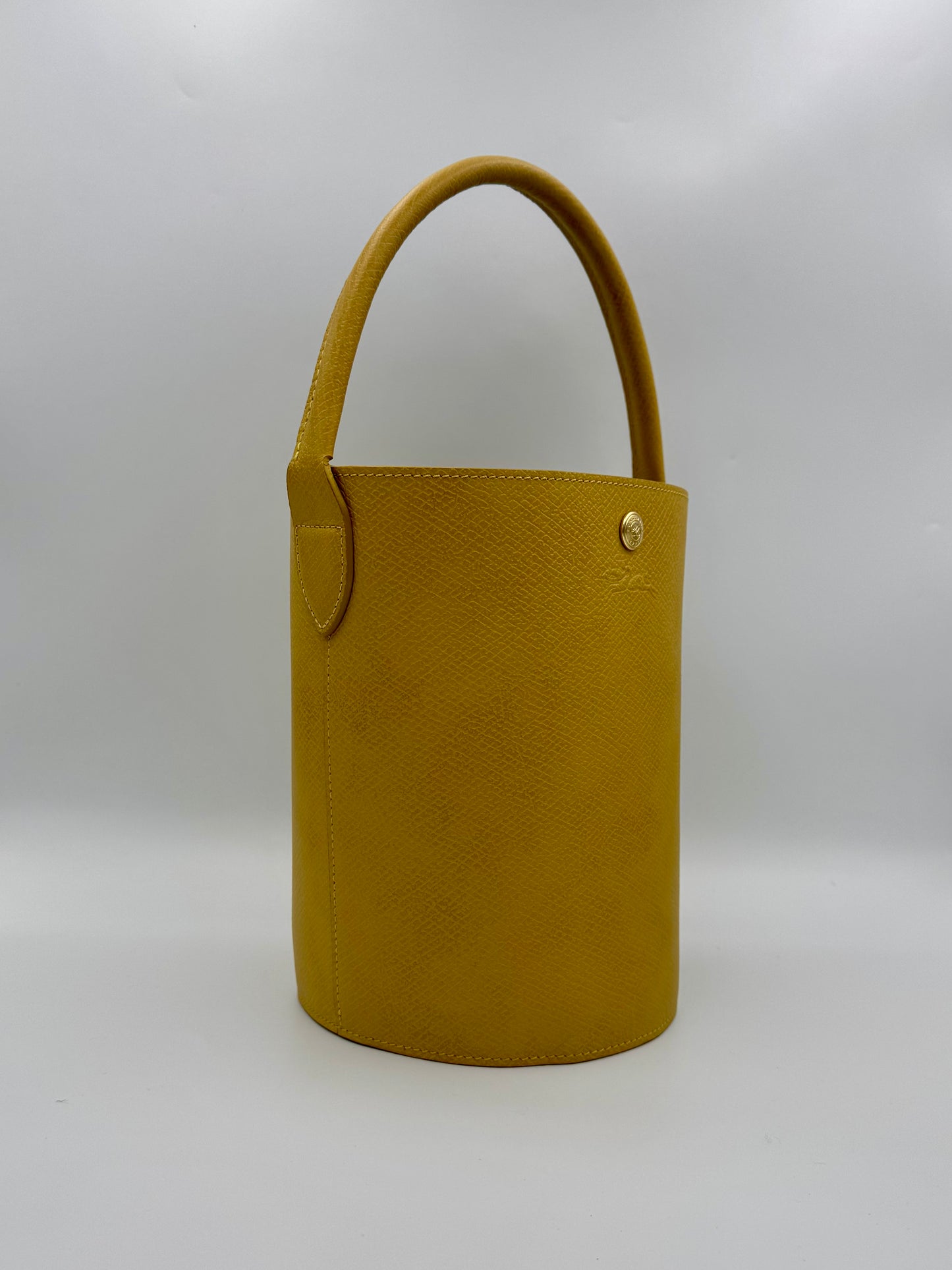 LONGCHAMP EPURE YELLOW BUCKET BAG