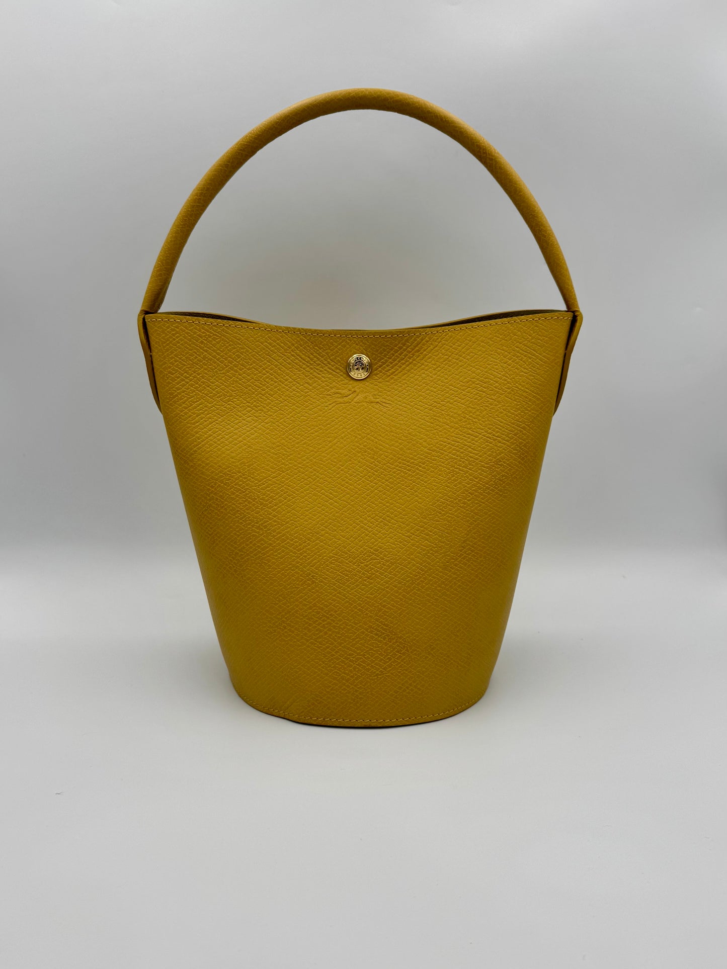 LONGCHAMP EPURE YELLOW BUCKET BAG