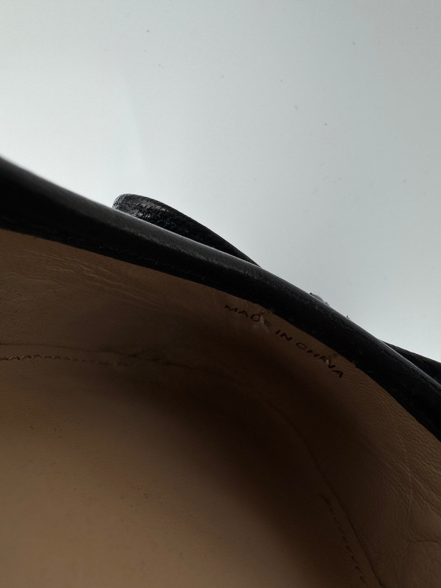 Trent Nathan Black Ballet Flats - size 38