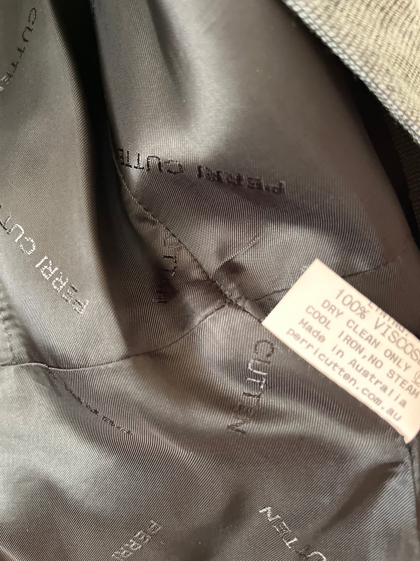 Vintage PERRI CUTTEN Grey Jacket Size 10