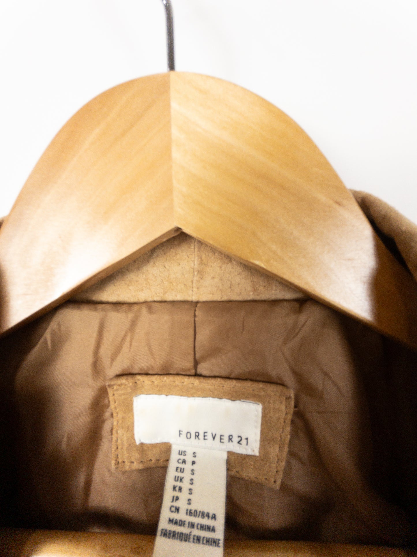 FOREVER 21 Suede Fringe Jacket Size S