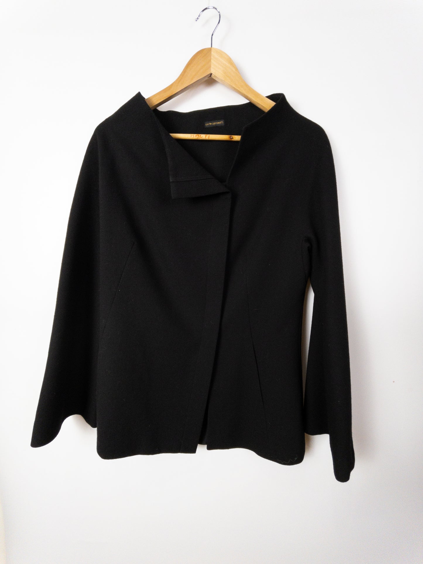 CARLA ZAMPATTI Black Wool Jacket Size 10