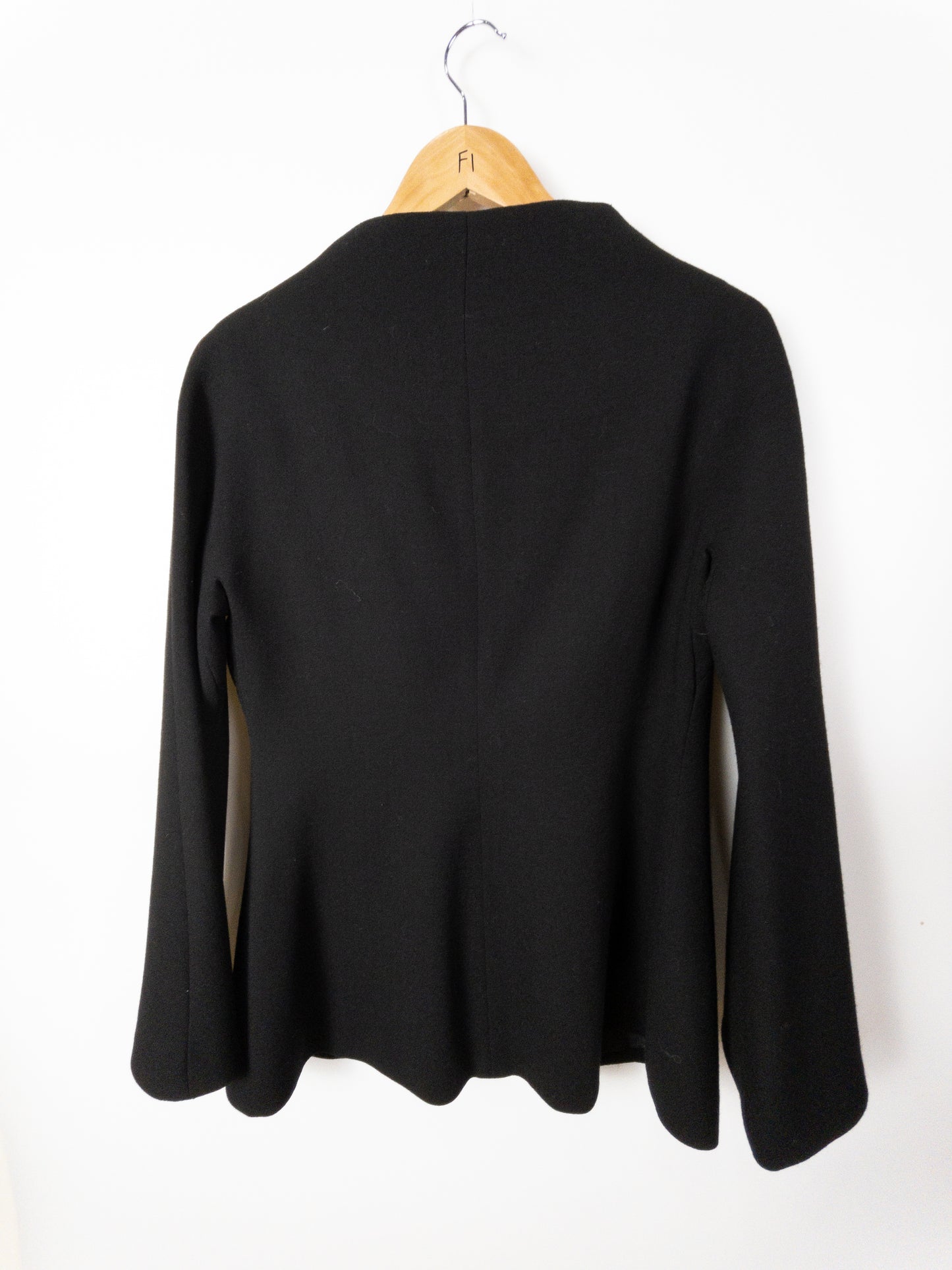 CARLA ZAMPATTI Black Wool Jacket Size 10