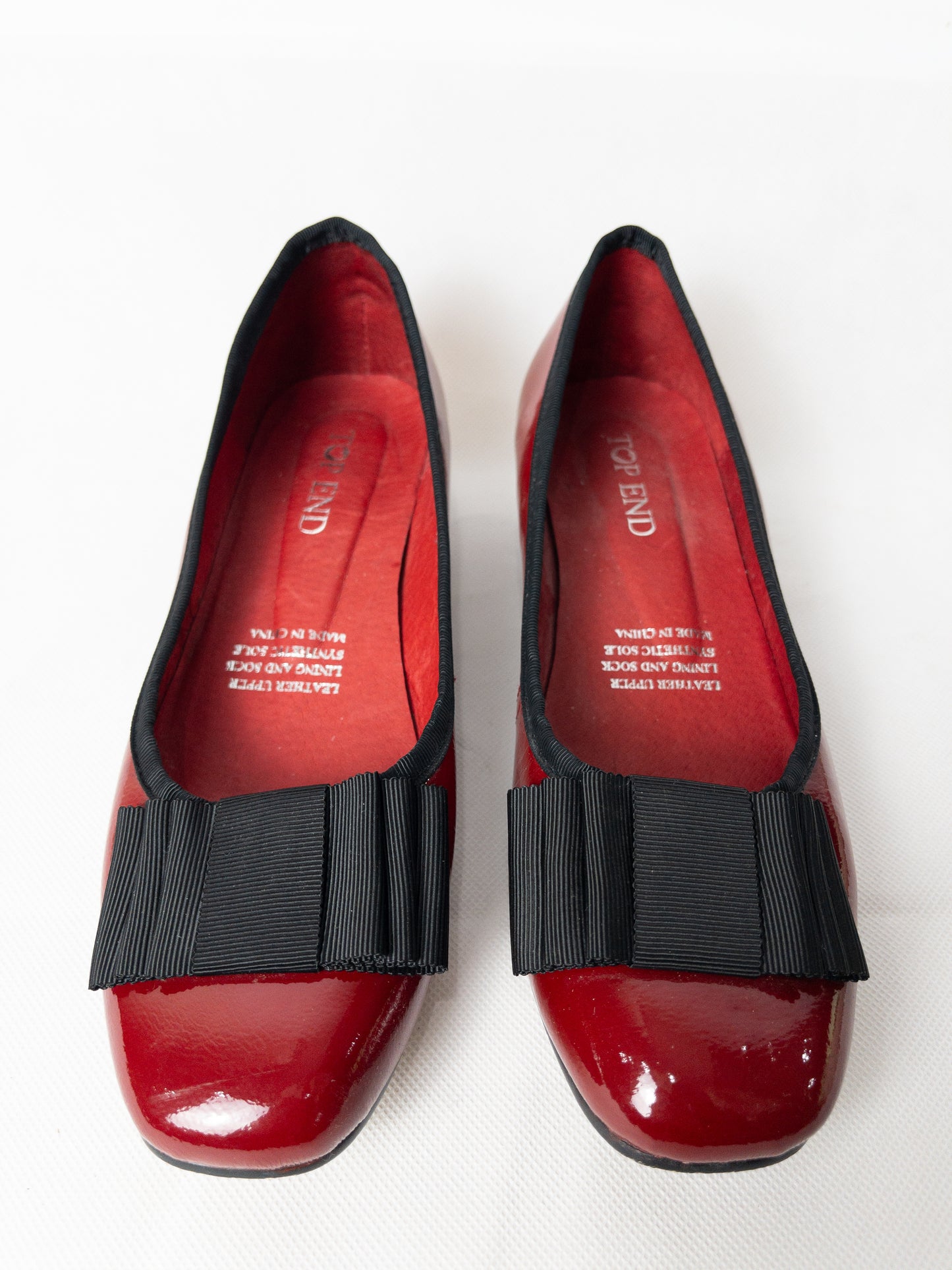 TOP END Red Ballet Flats Size 38