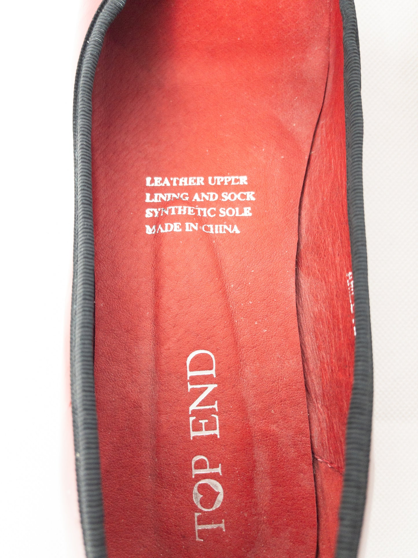 TOP END Red Ballet Flats Size 38