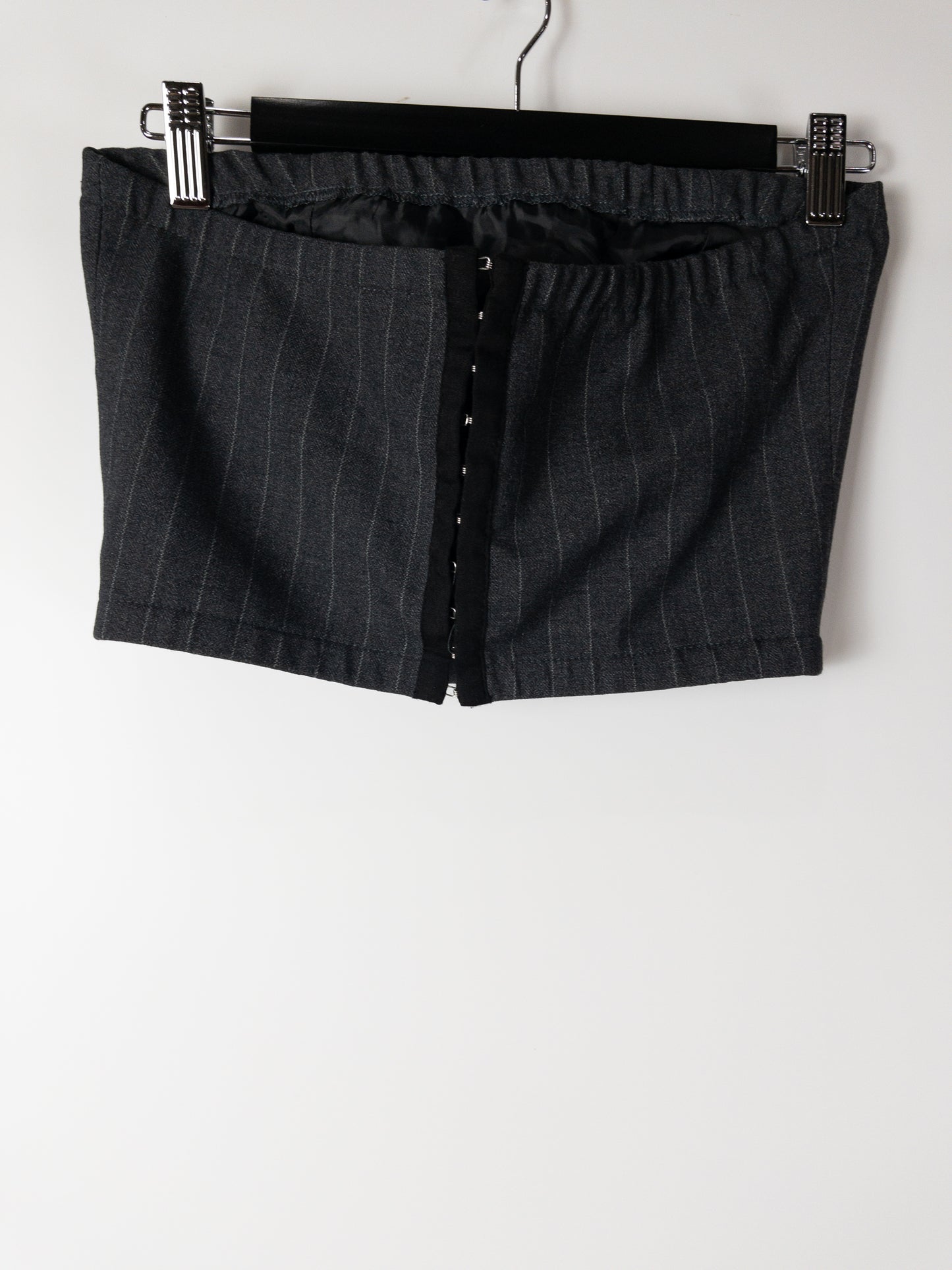 VENDERBYS Grey Bustier Top S