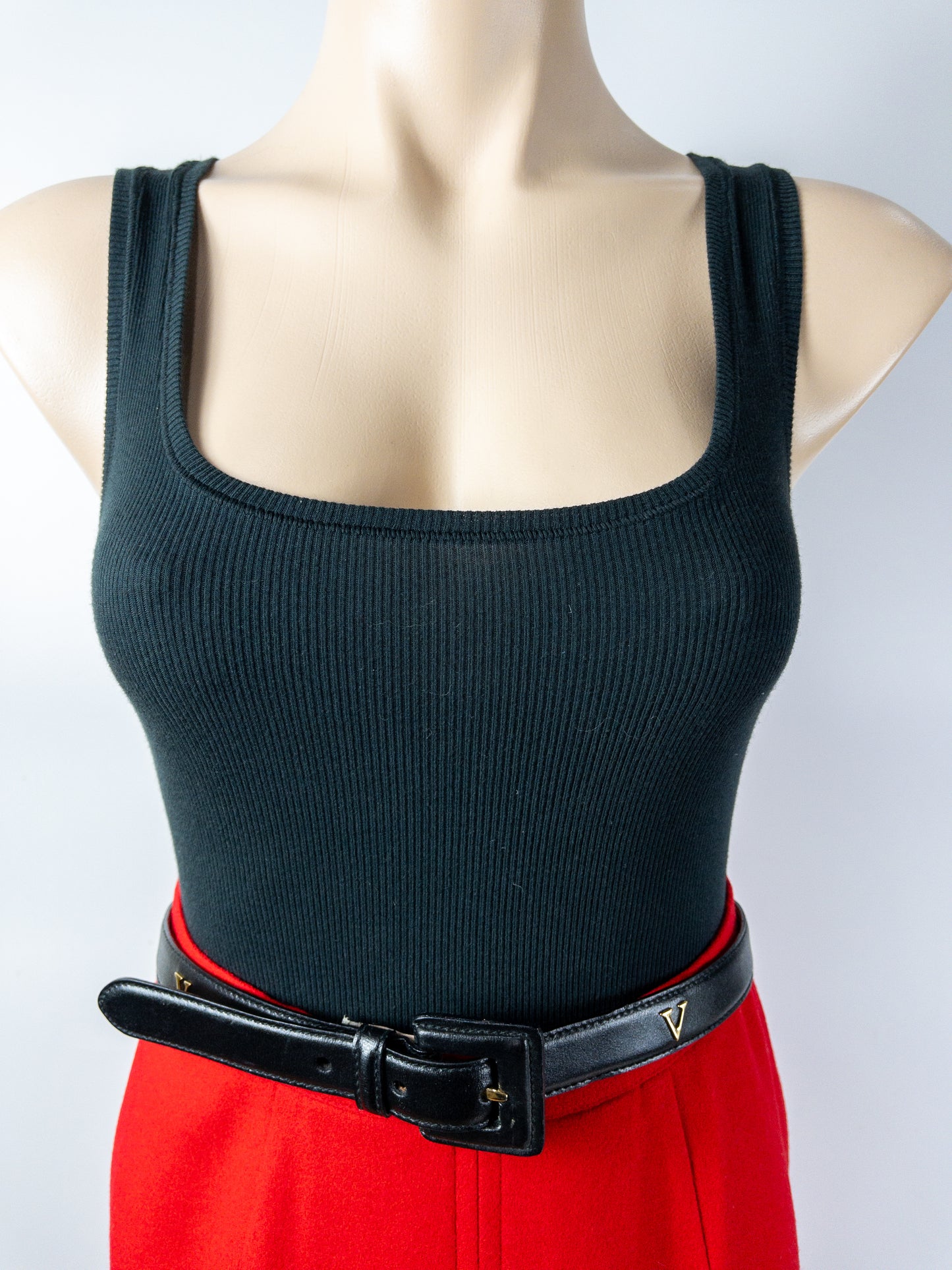 Vintage VALENTINO Black leather Belt S