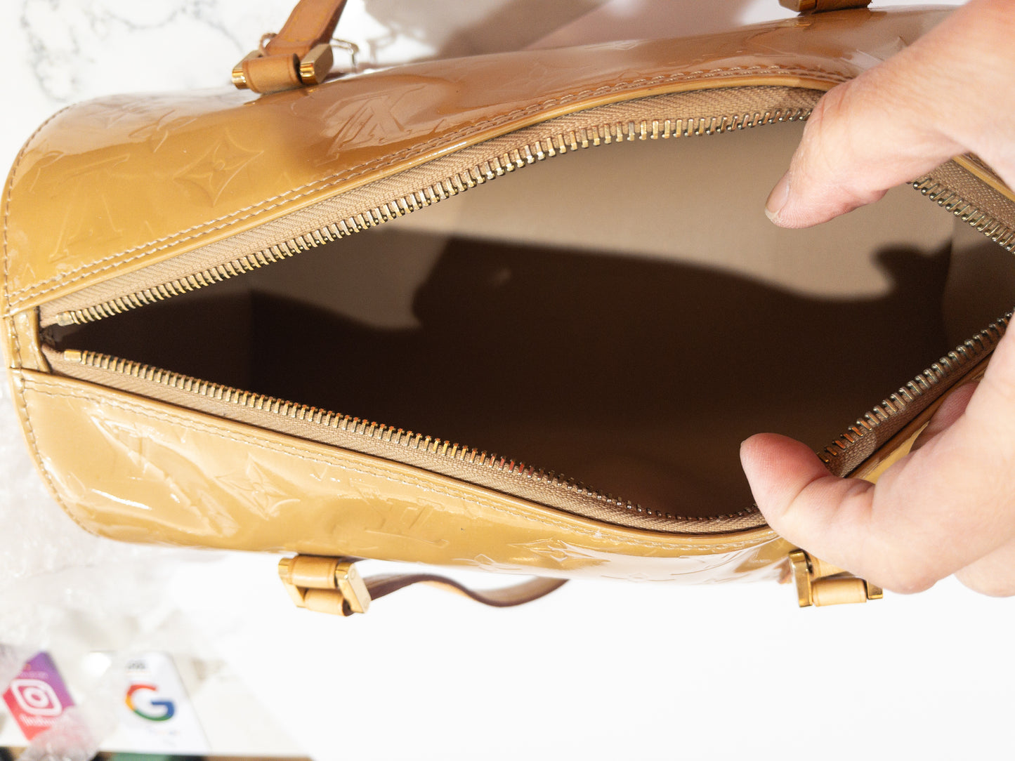 Authentic Louis Vuitton Vernis Papillon Bag