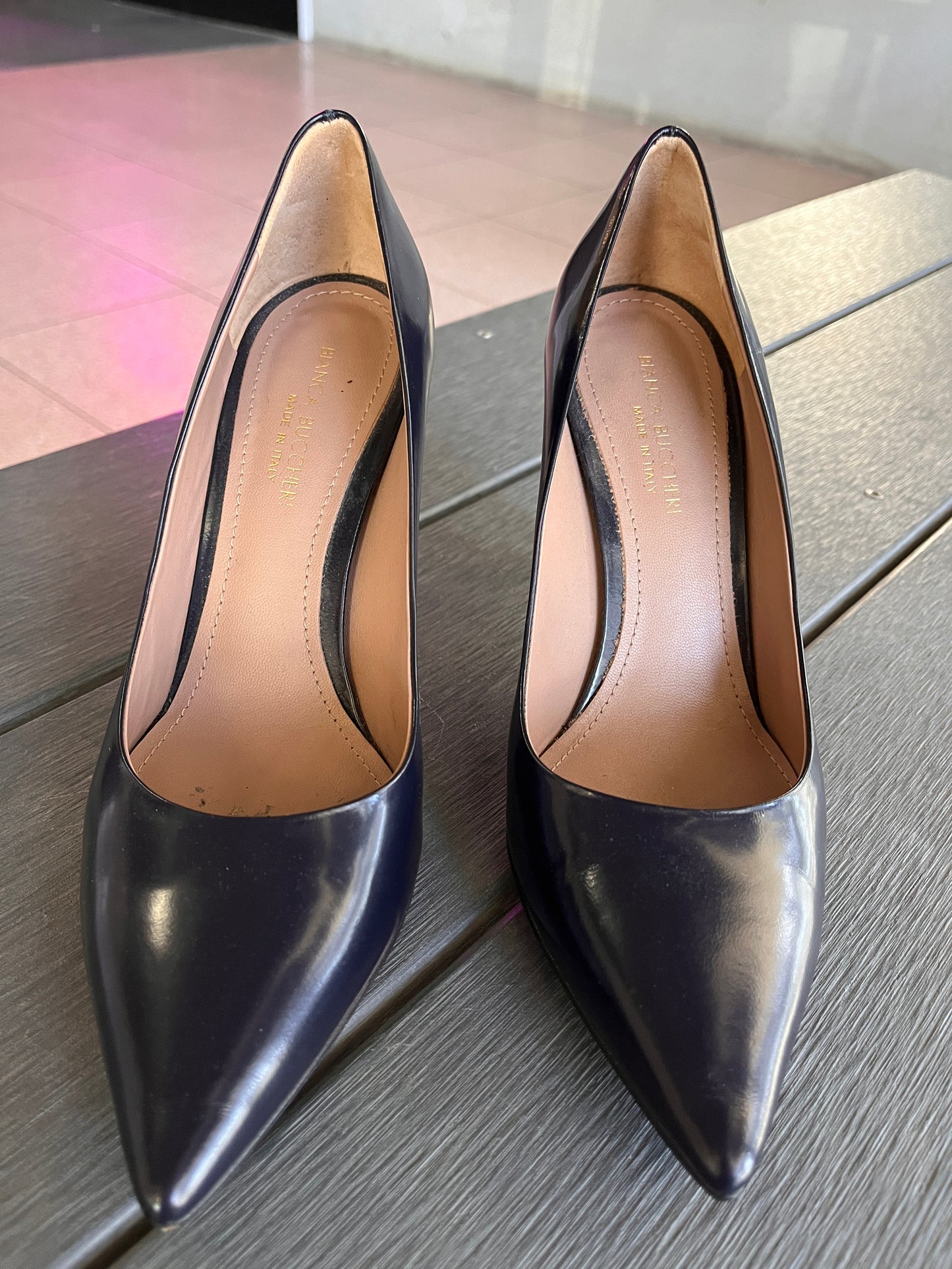 BIANCA BUCCHERI Midnight Blue Pumps Size 6.5