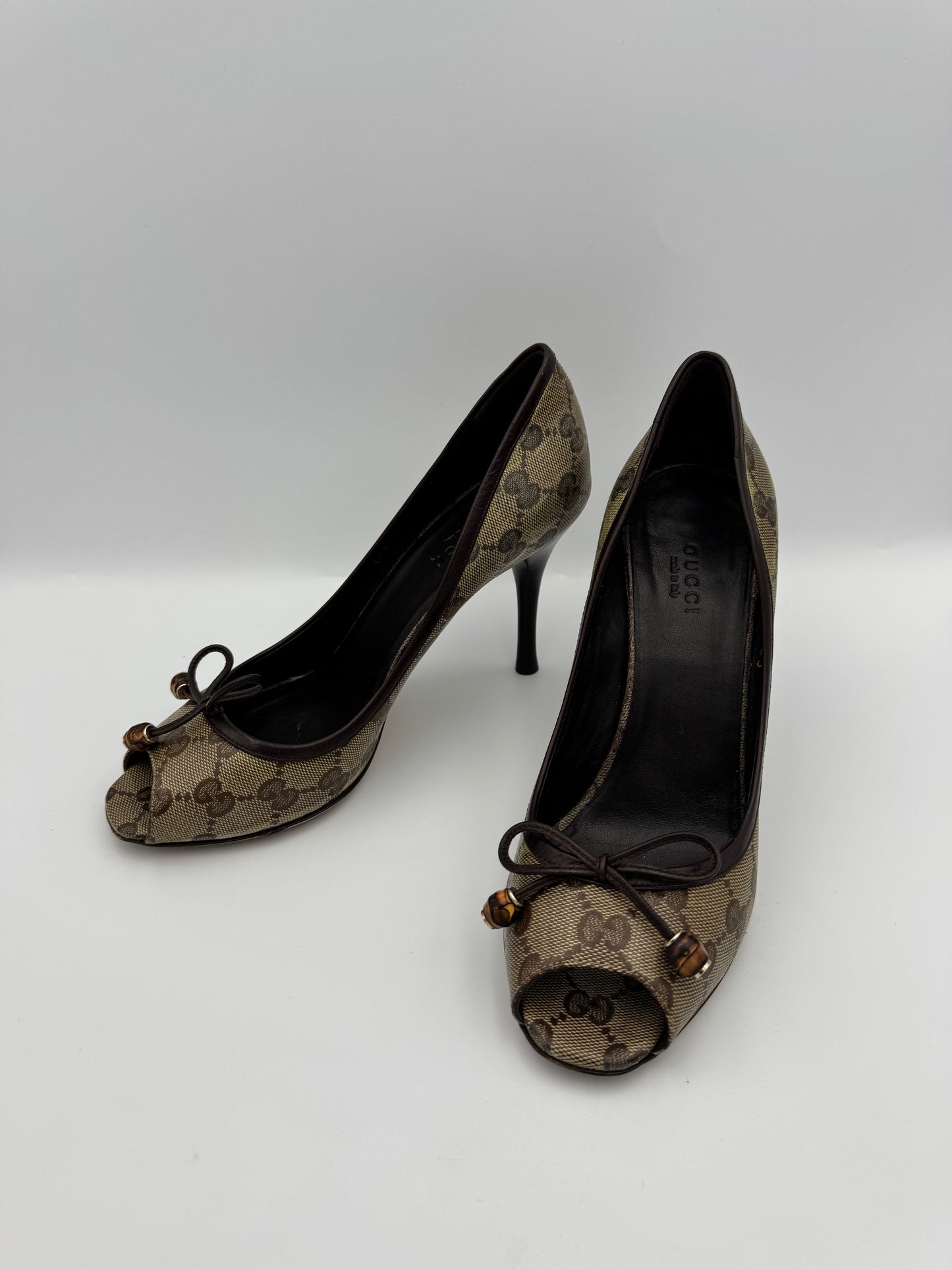 Gucci Peep Toe Heels 37.5