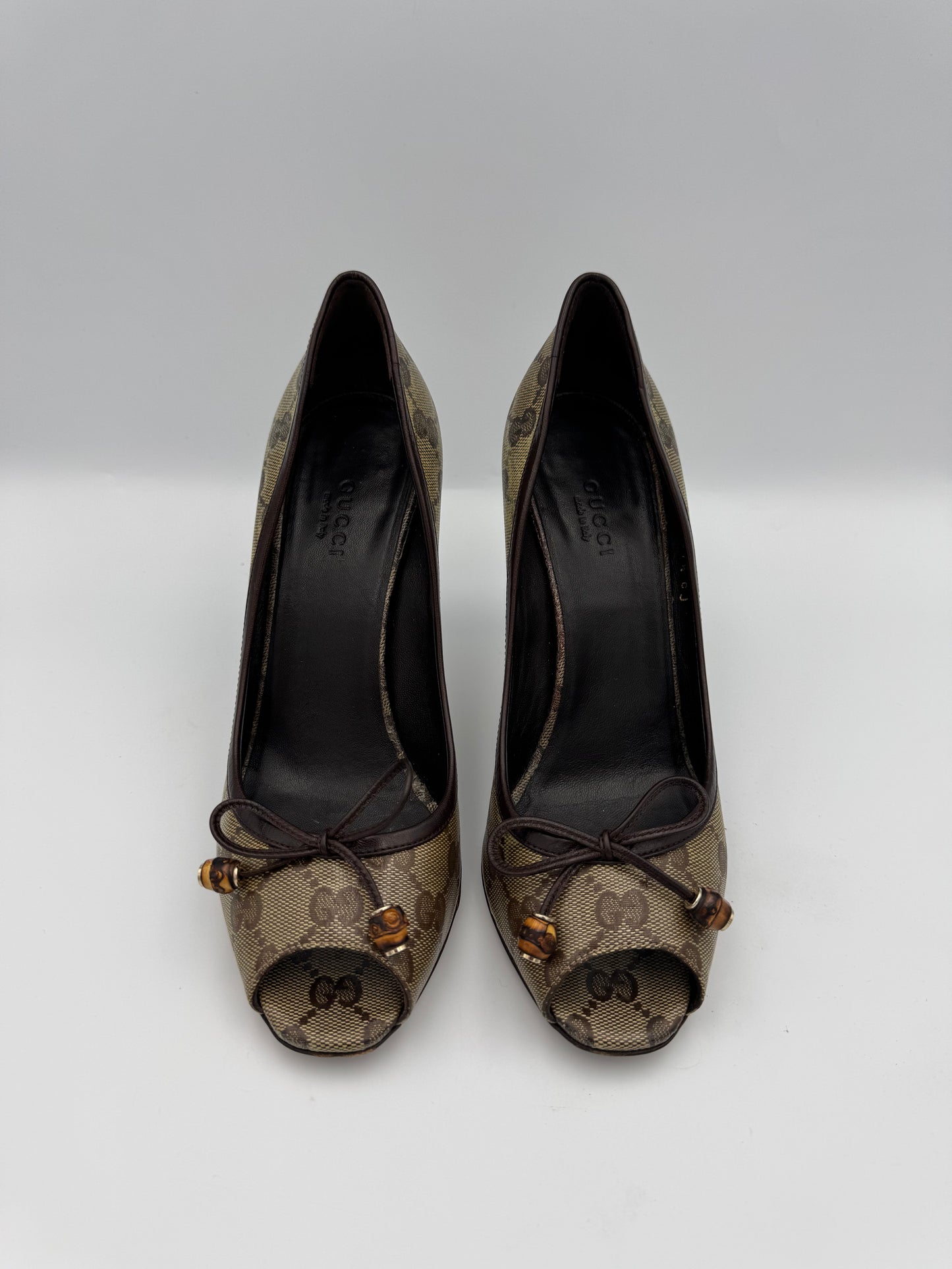 Gucci Peep Toe Heels 37.5