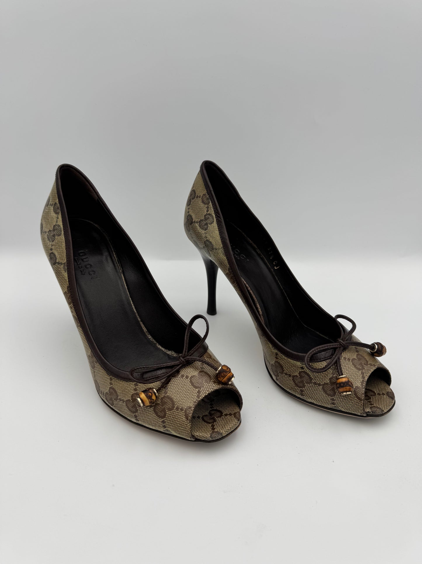 Gucci Peep Toe Heels 37.5