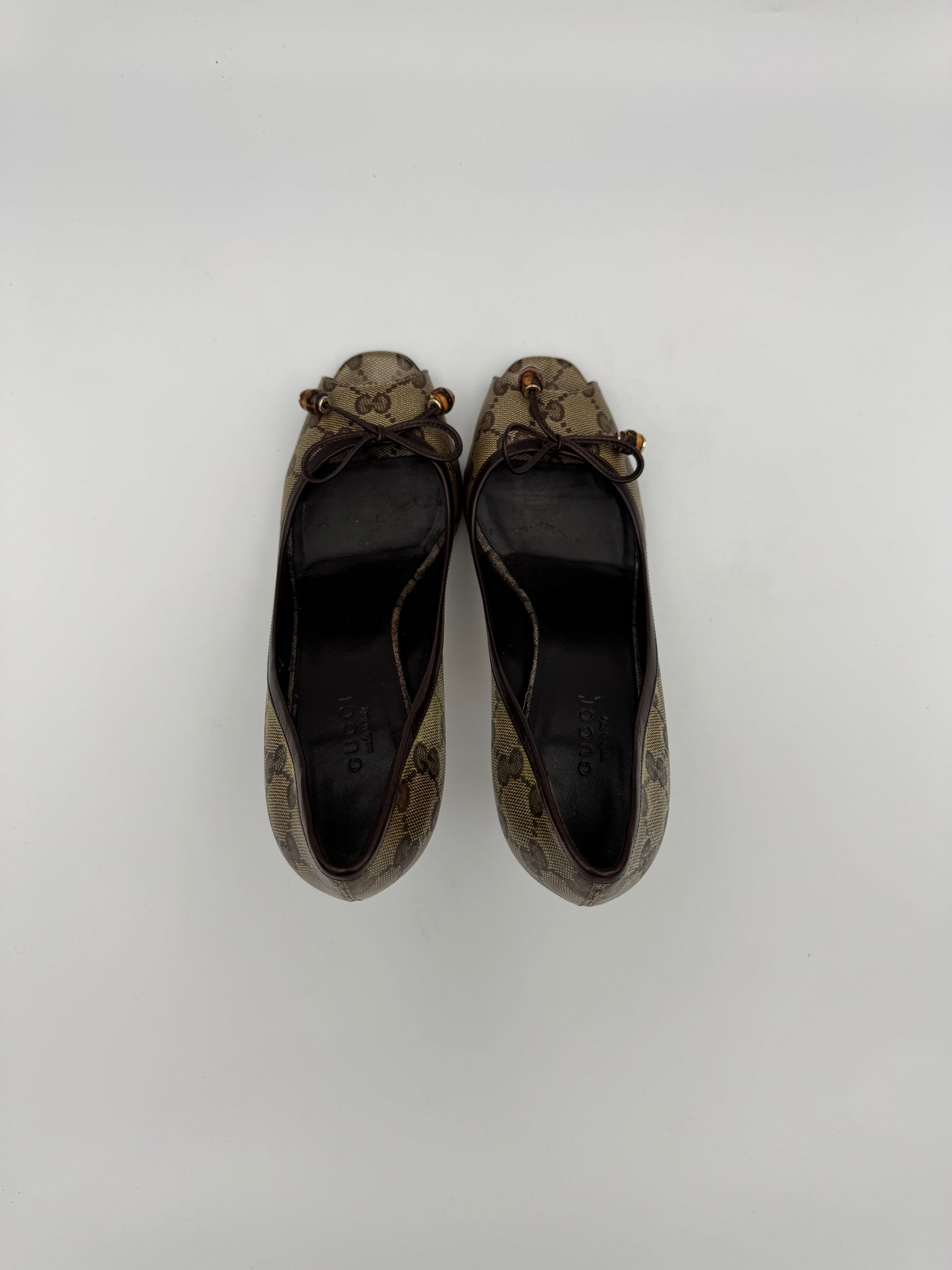 Gucci Peep Toe Heels 37.5