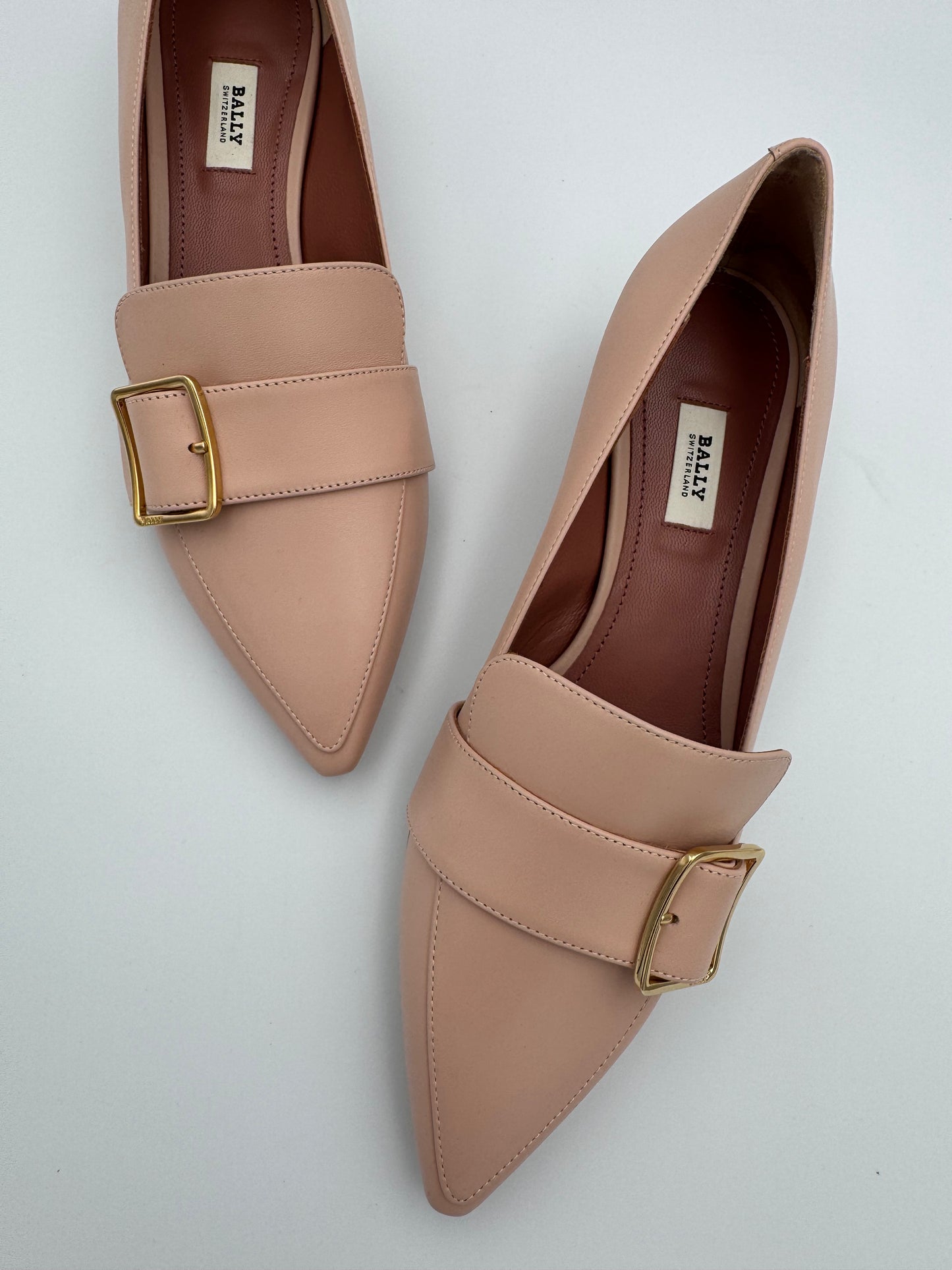 Bally Pink/Nude Loafer NEW Size 37