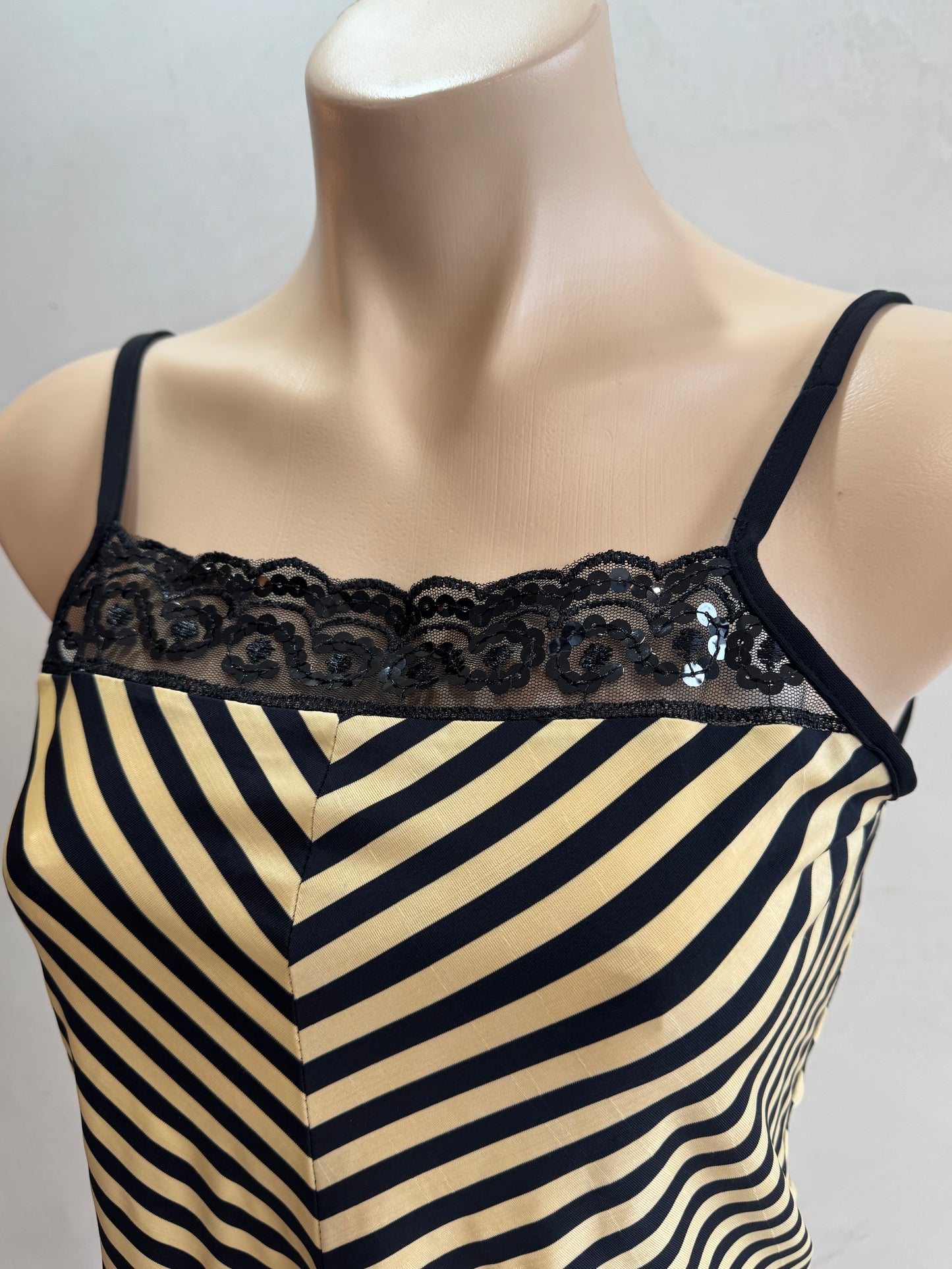 Gold and Black Camisole - size S