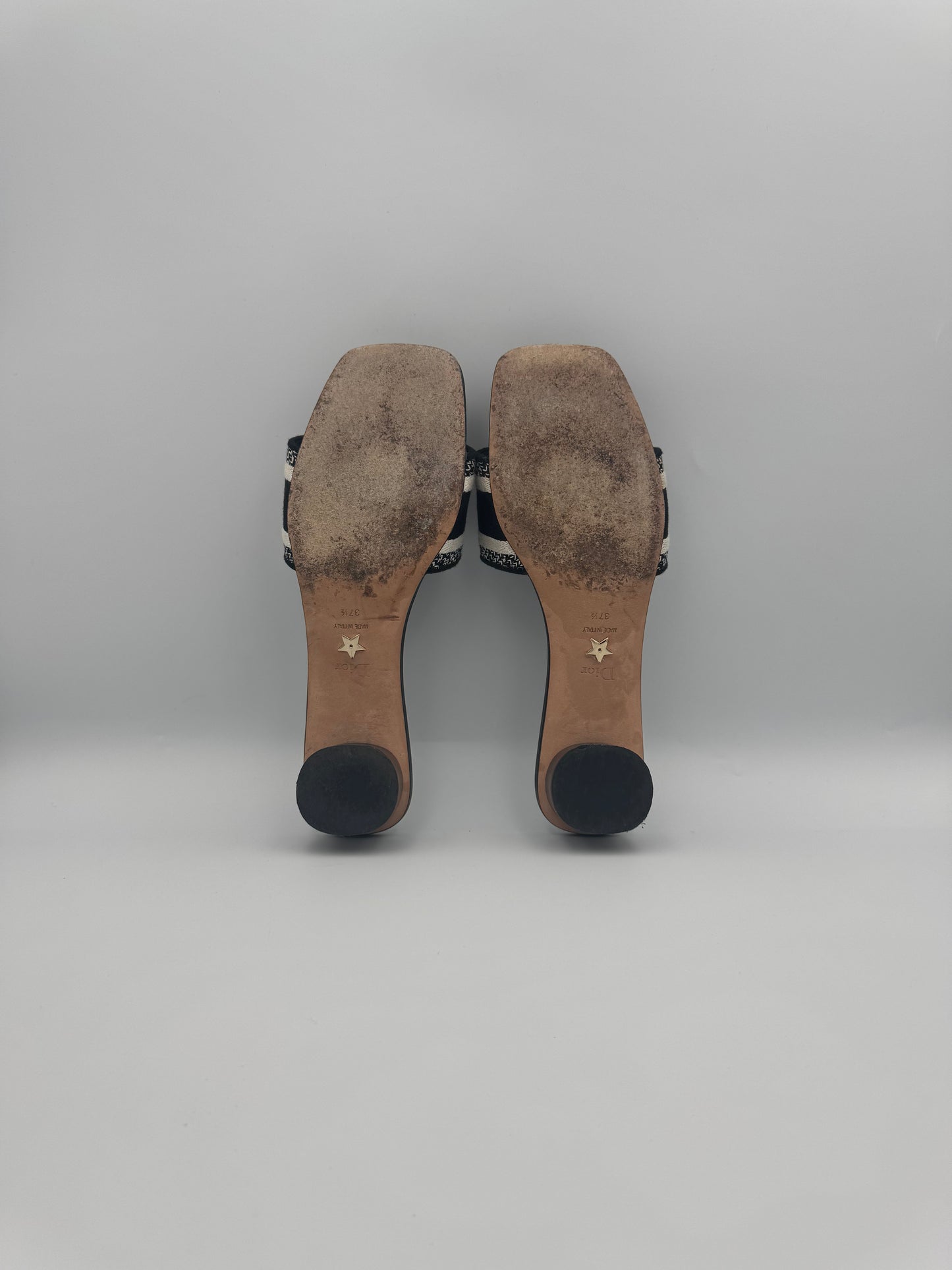 DIOR Dway Heeled Mules Size 37.5