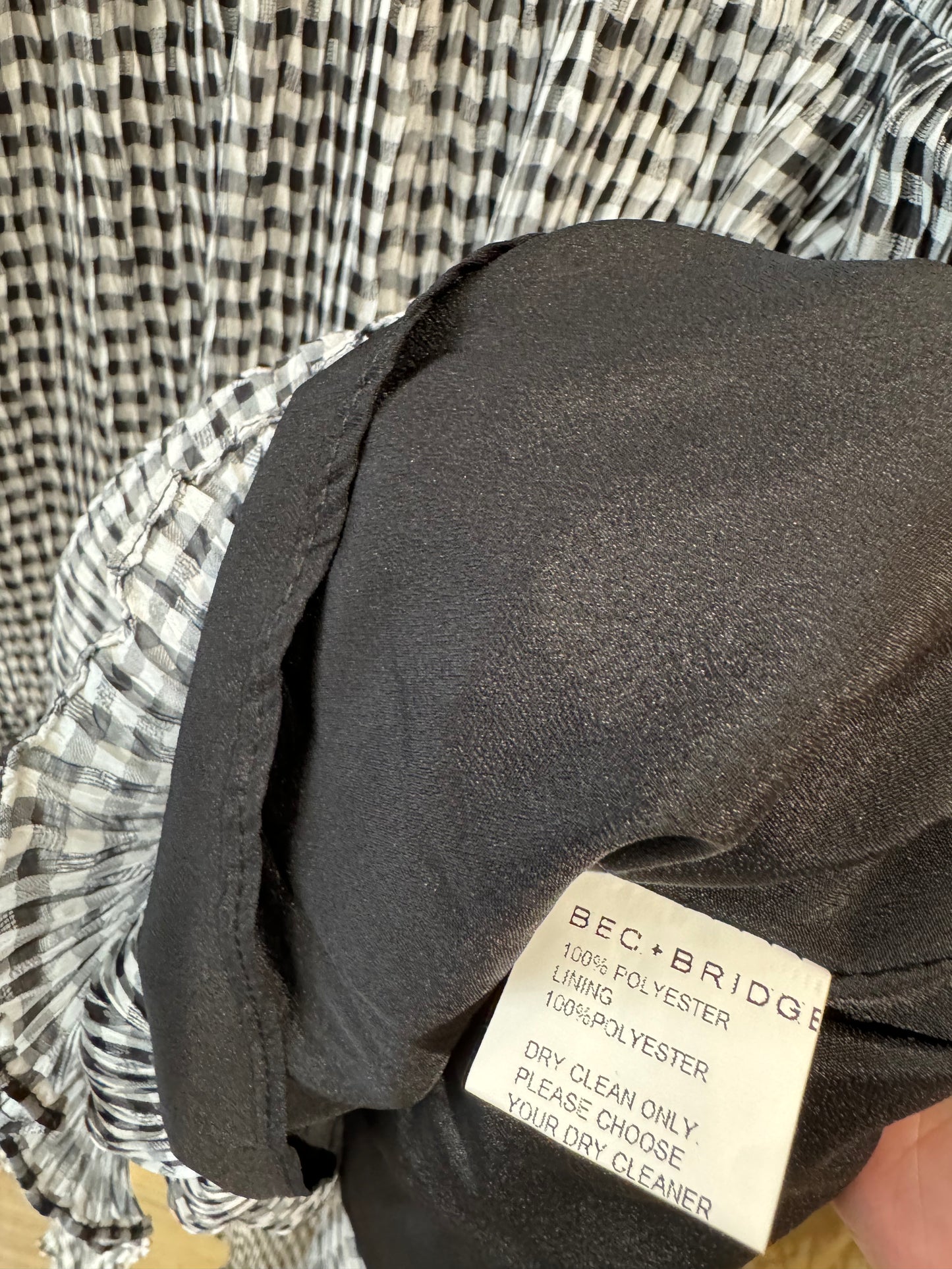 BEC & BRIDGE Gingham Midi Dress Size 14